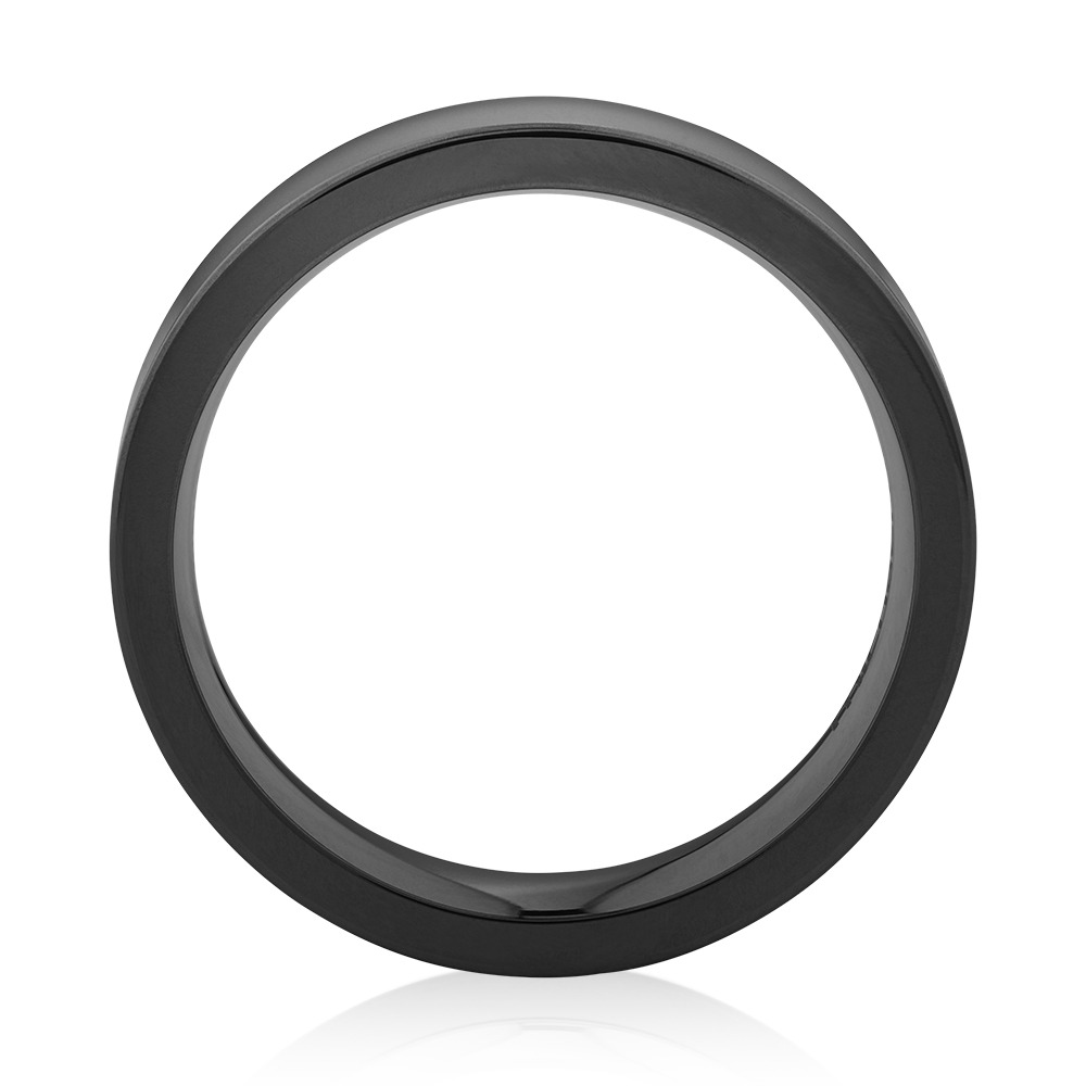 Bague en titane noir