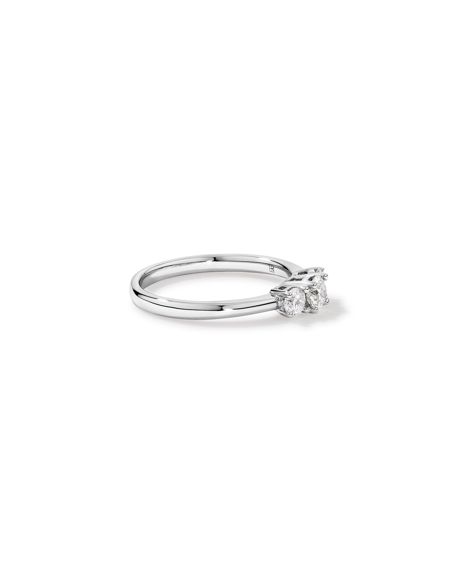 0.50 Carat TW 3 Stone Signature 101 Diamond Ring in 14kt White Gold