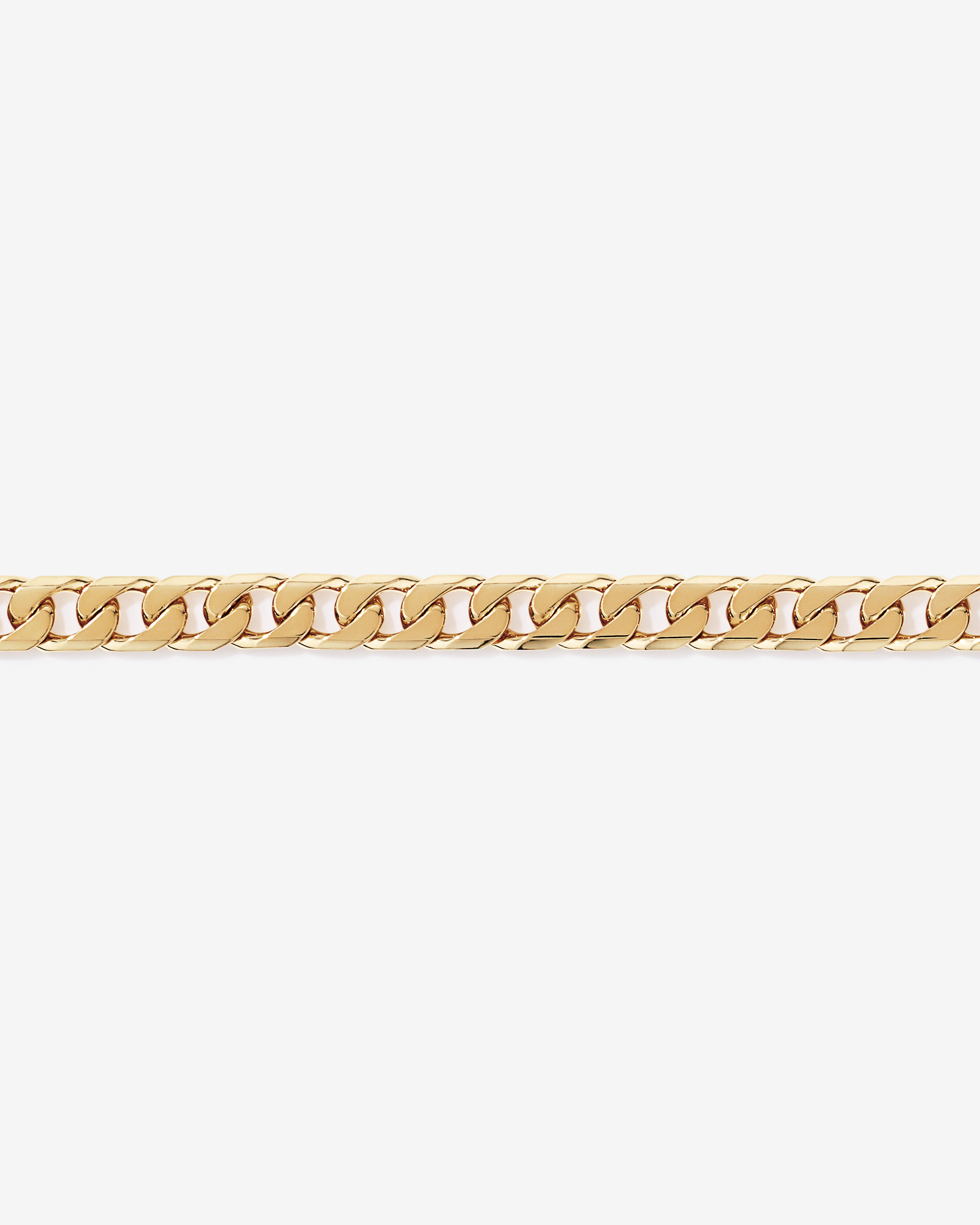 21cm (8") 8mm gourmette bracelet en 18ct Vermeil