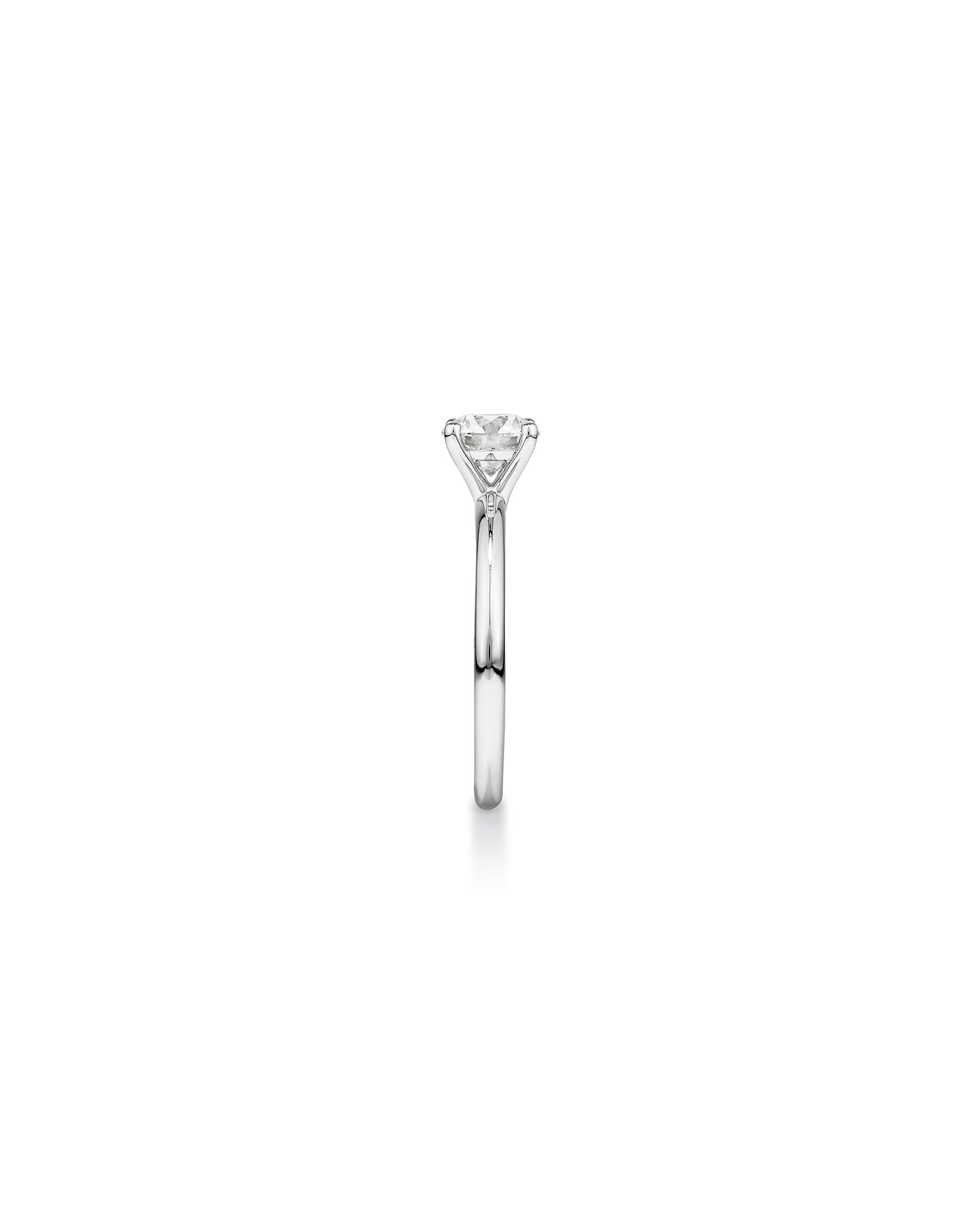1 Carat TW Round Brilliant Laboratory-Grown Diamond Solitaire Engagement Ring in 14kt White Gold