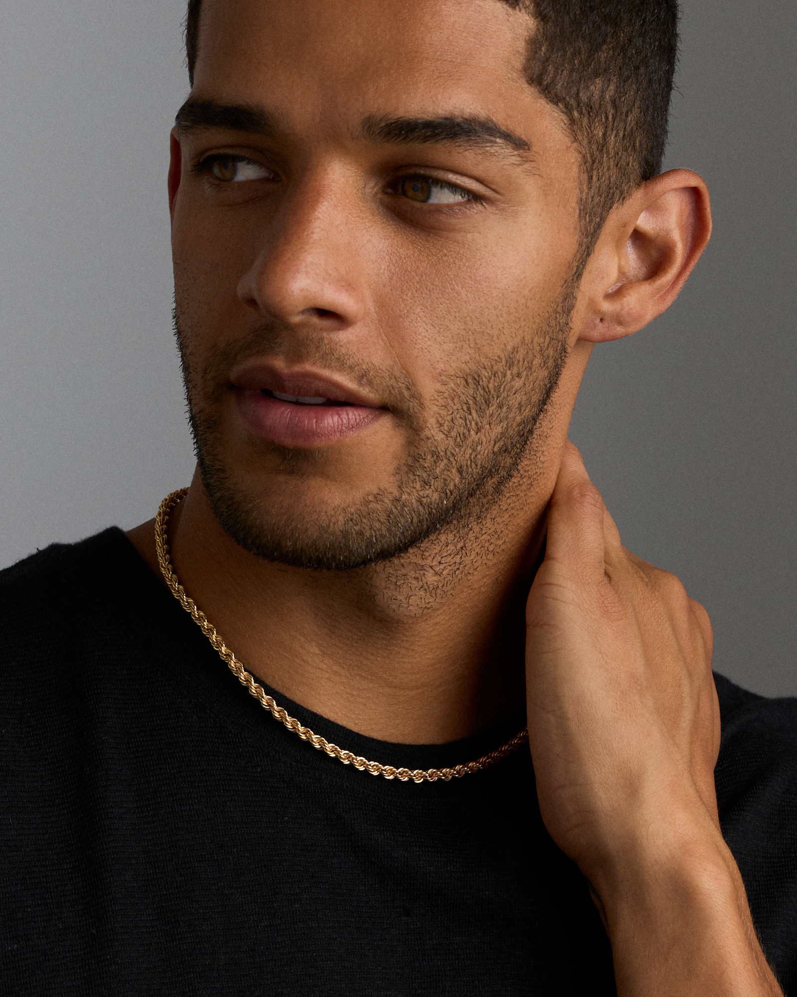 50cm (20") 4.4mm Width Hollow Rope Chain in 10kt Yellow Gold