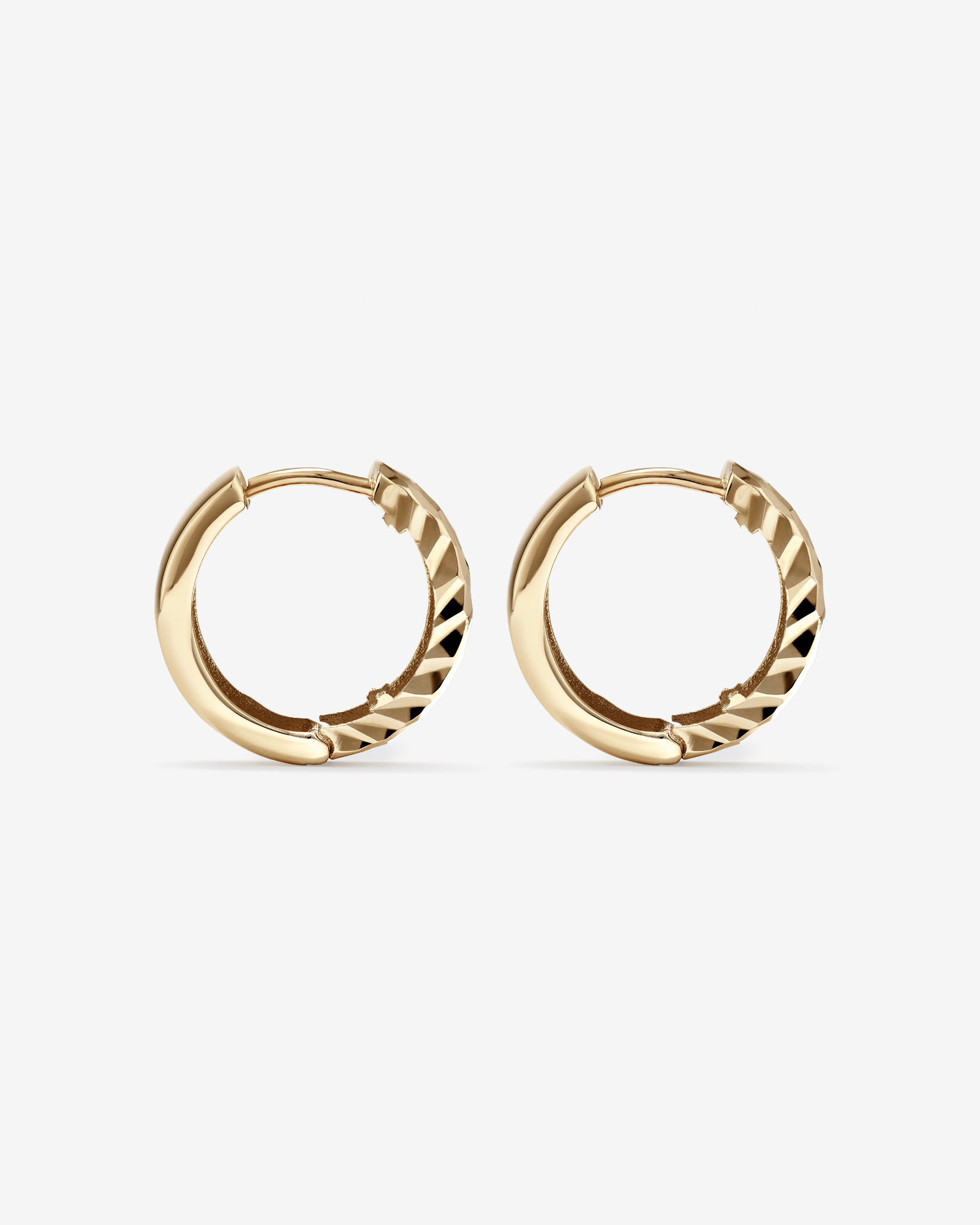 11mm Huggie Earrings 10kt Yellow Gold