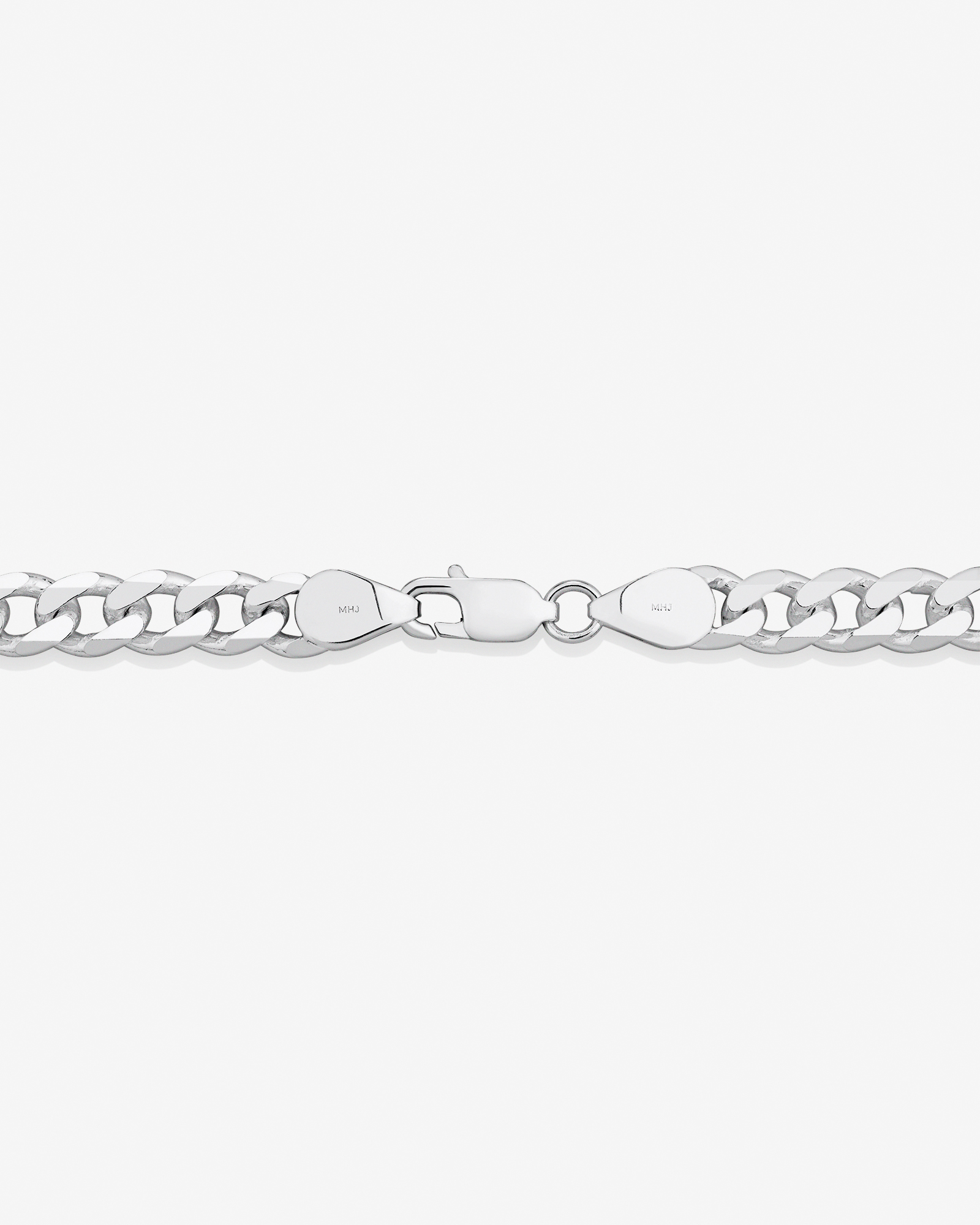60cm (24") 7.2mm Width Curb Chain in Sterling Silver