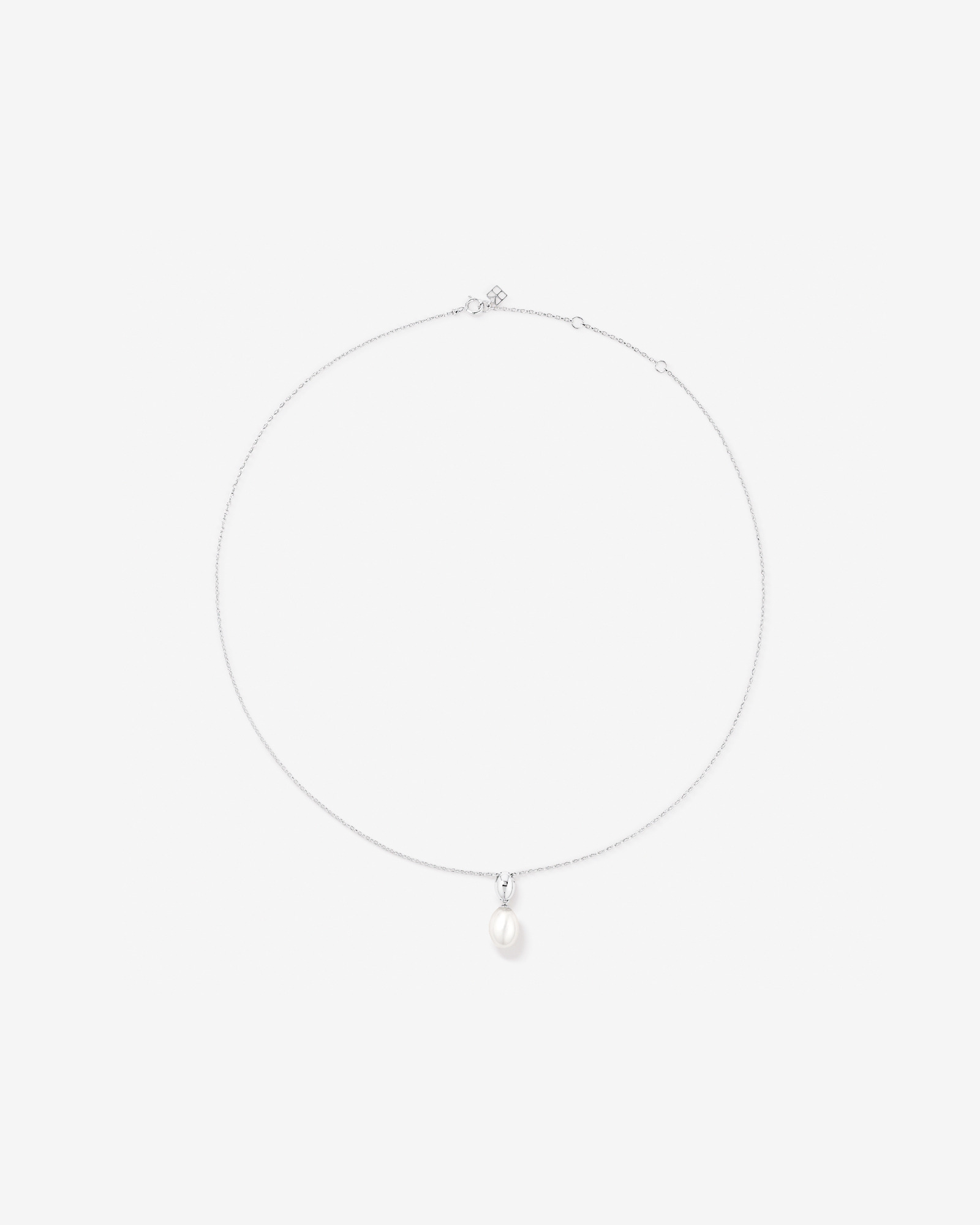 Oval Cultured Freshwater Pearl Dome Drop Stud Earrings and Pendant Necklace Set in Sterling Silver