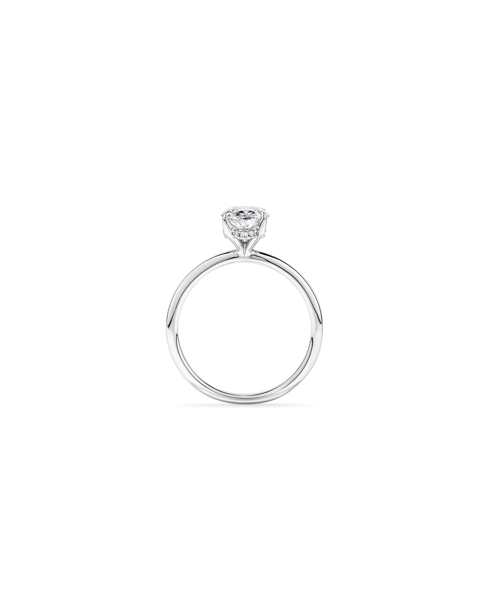 1.57TW Oval Laboratory-Grown Diamond Solitaire Ring 14kt Gold