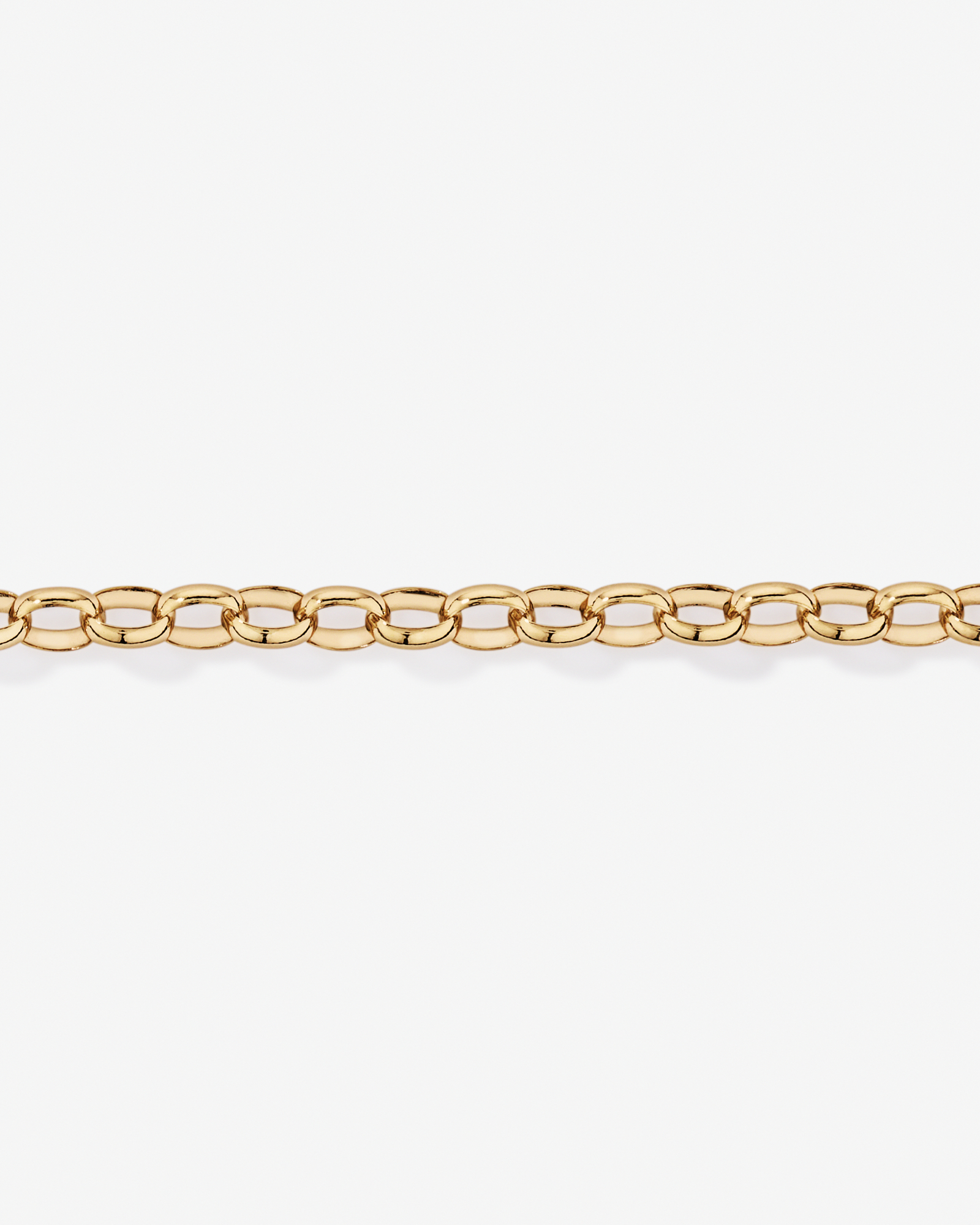 18cm (7") Oval Belcher Open Bracelet in 10ct Yellow Gold