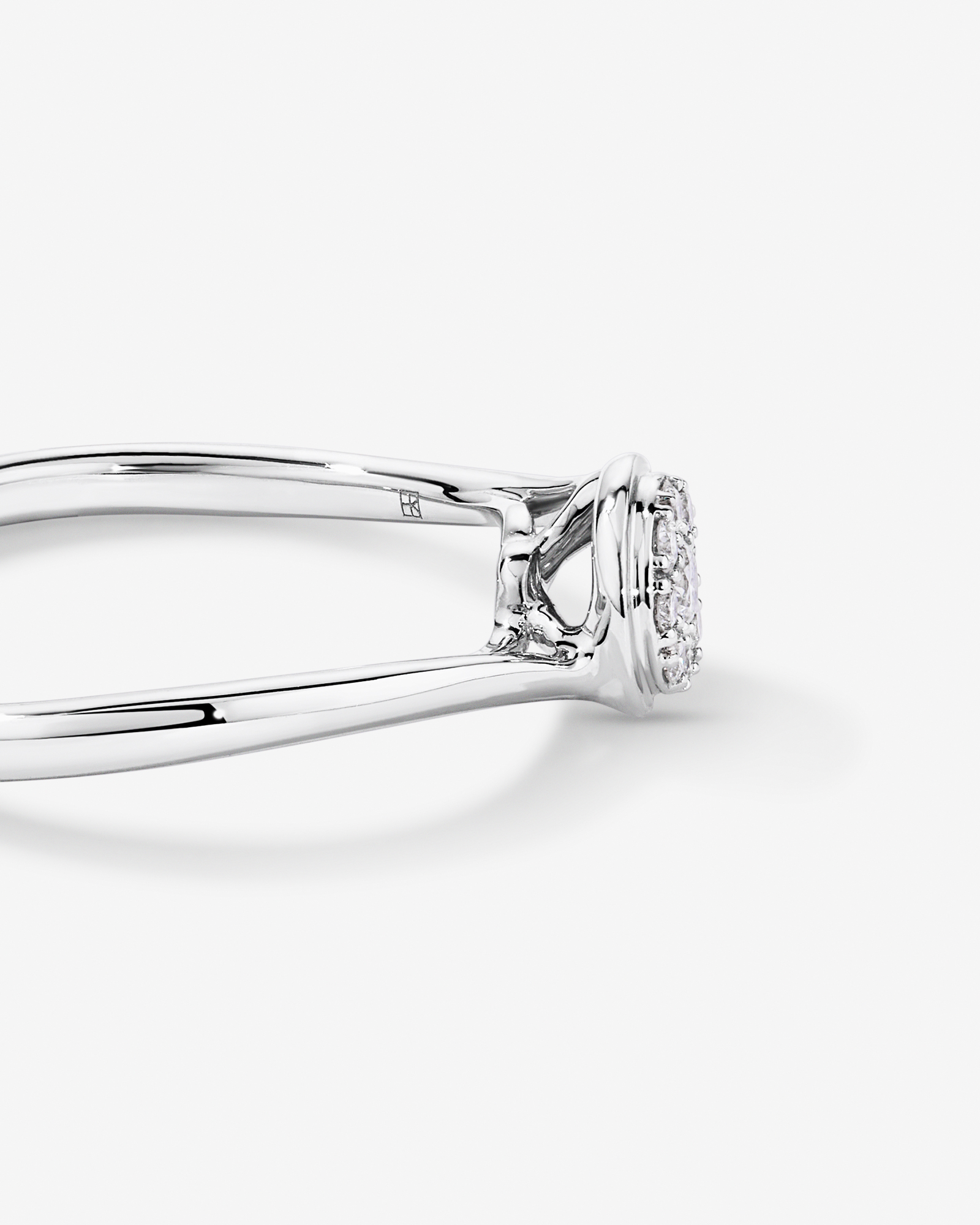 0.12 TW Diamond Promise Ring Sterling Silver