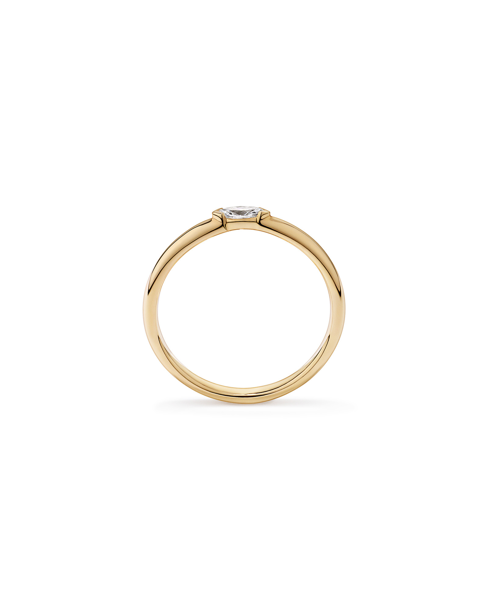 Lab Diamond Stacker Ring 10kt Gold