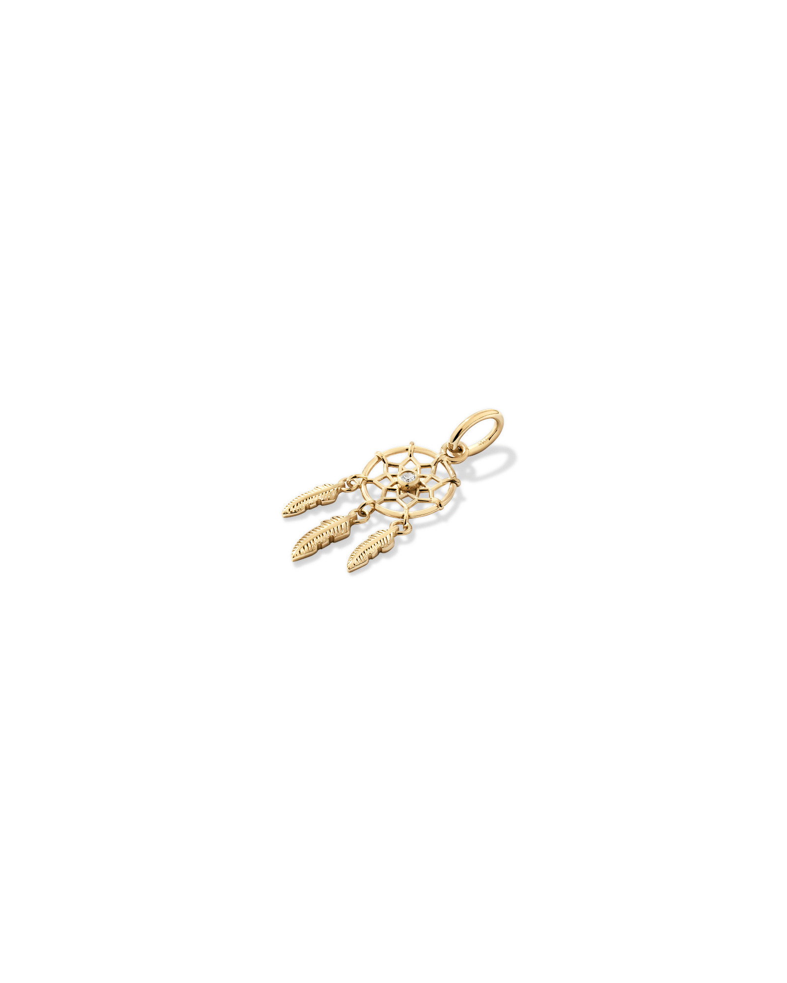 Dream Catcher Pendant in 18kt Vermeil with Cubic Zirconia