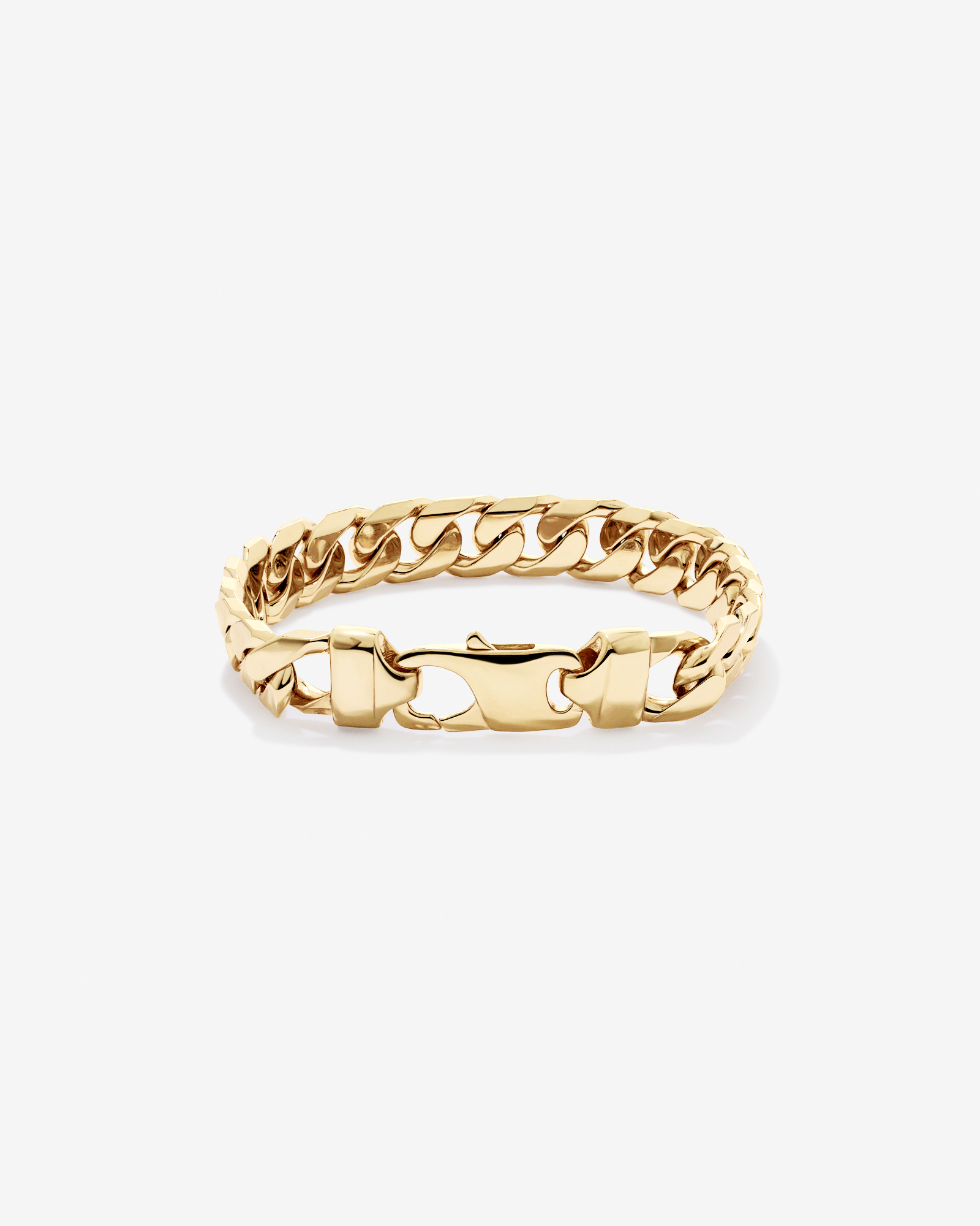 21cm (8") 11mm Curb Bracelet in 18ct Vermeil
