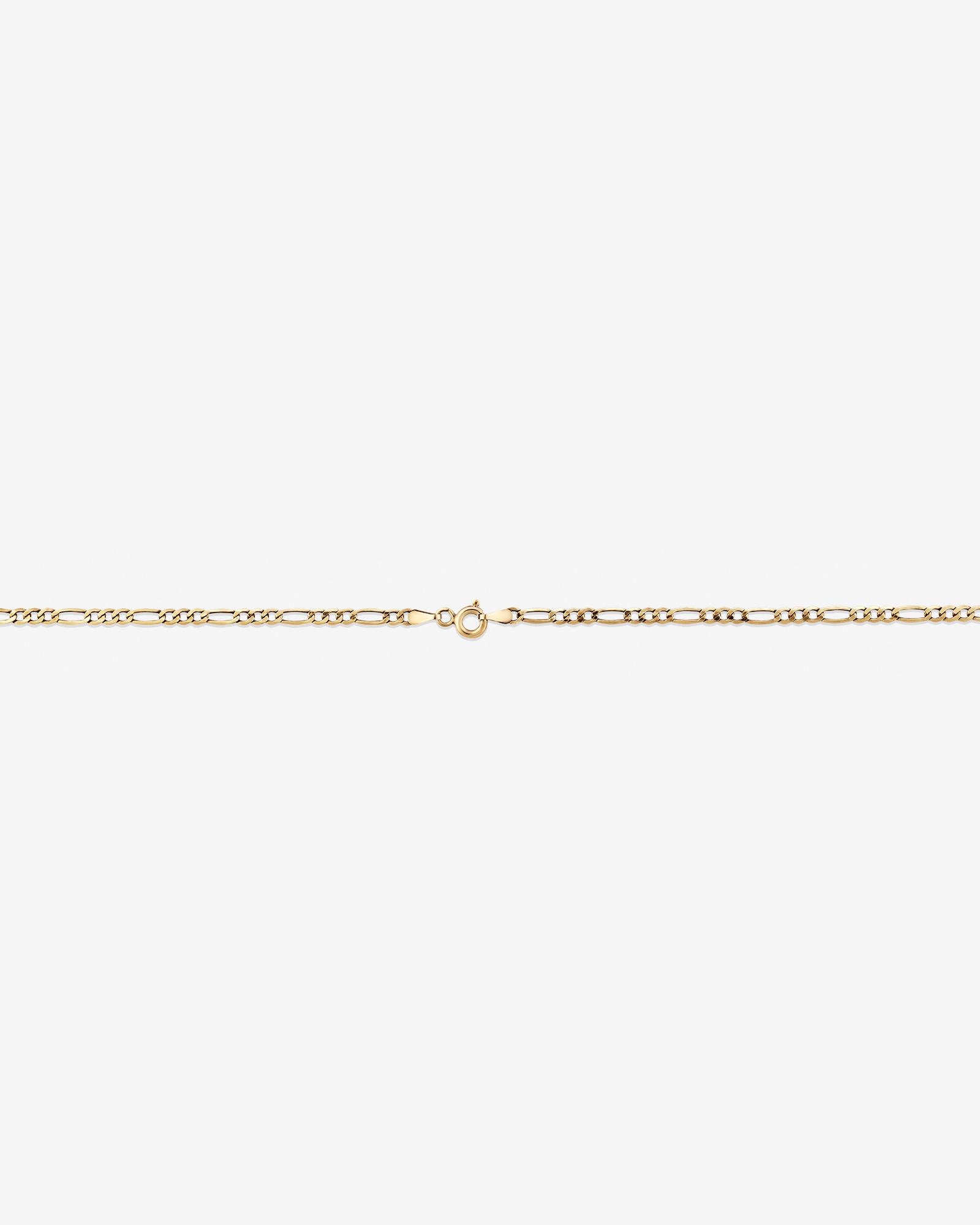 60cm (24") 2.5mm-3mm Width Hollow Figaro Chain in 10kt Yellow Gold