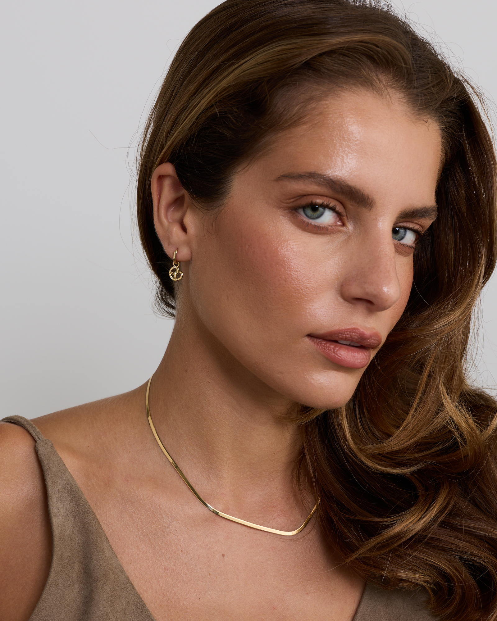 Pretzel Earring Charm in 18 Karat Yellow Gold Vermeil