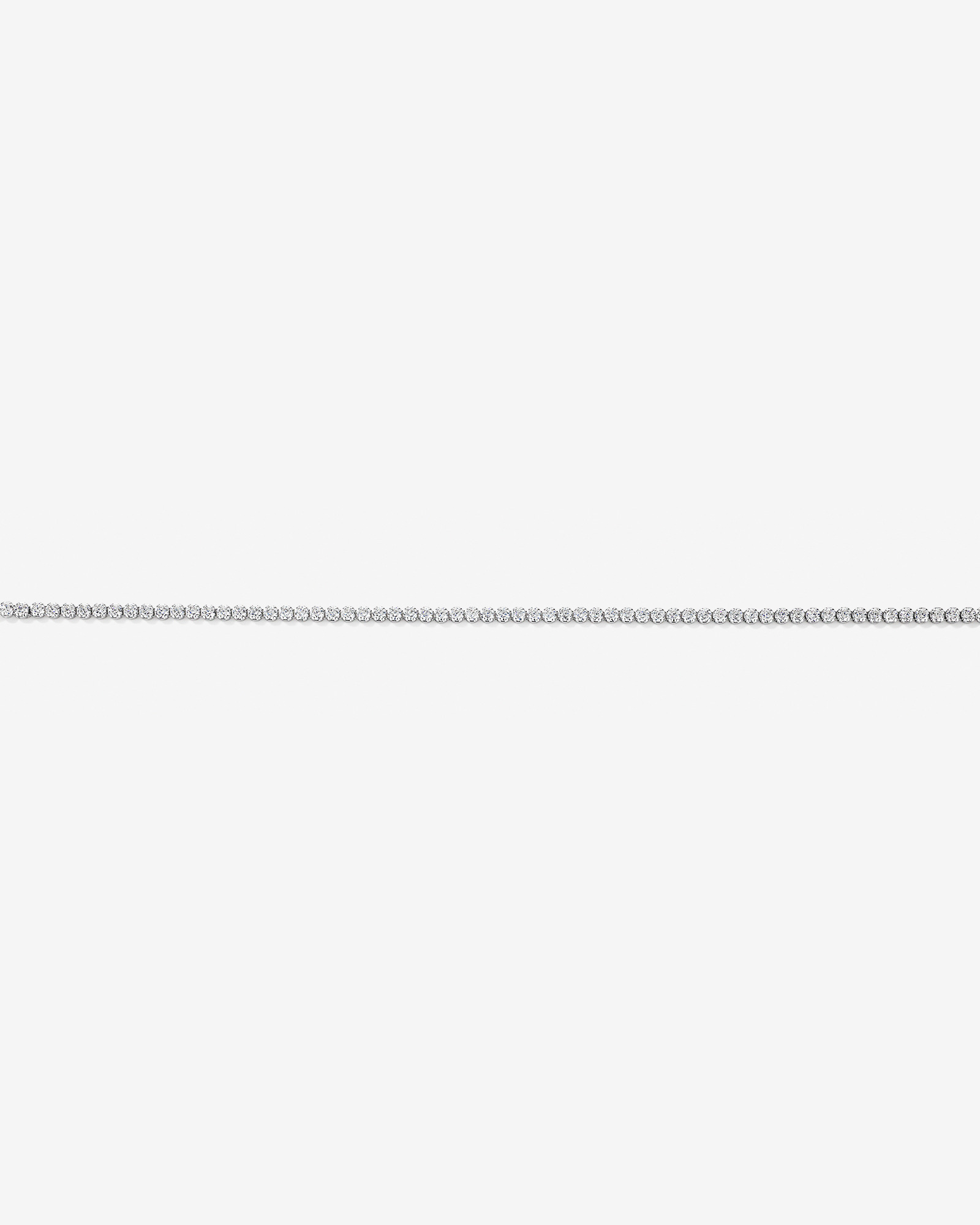 19cm (7.4") Mini Round Tennis Bracelet with Cubic Zirconia in Sterling Silver