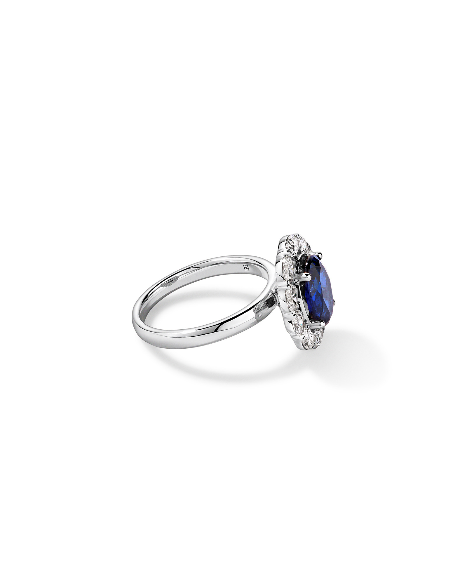 Created Sapphire & 0.97 Carat TW Laboratory-Grown Diamond Ring 10kt Gold