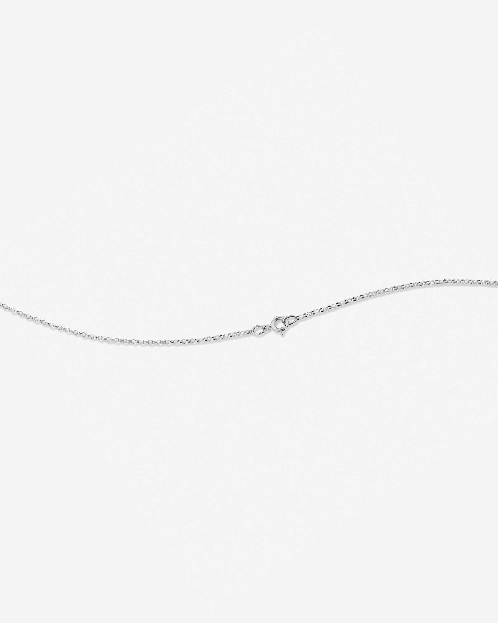 U Initial Necklace with 0.10 Carat TW of Diamonds in 10kt White Gold