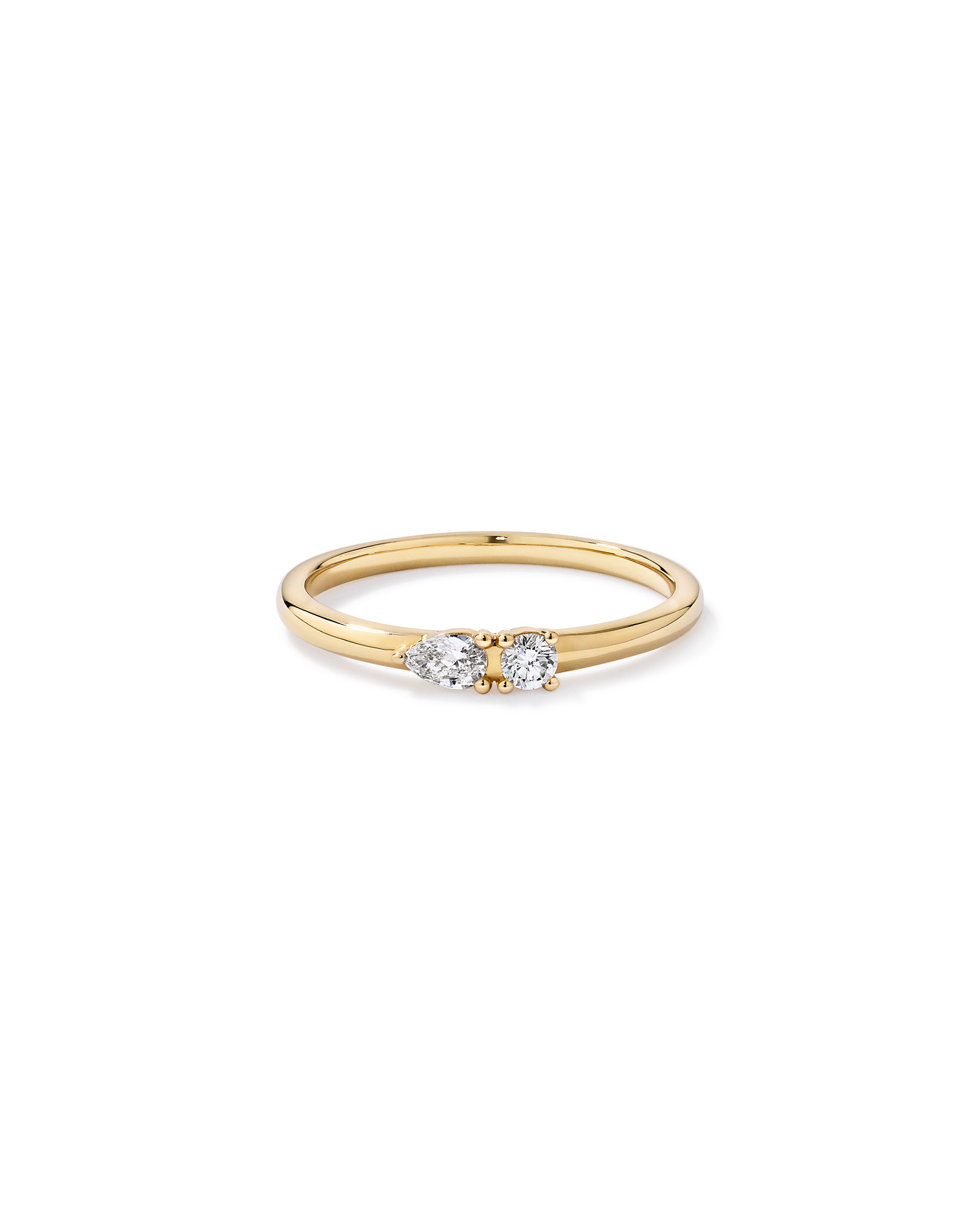 0.15TW Lab Diamond Stacker Ring 10kt Gold