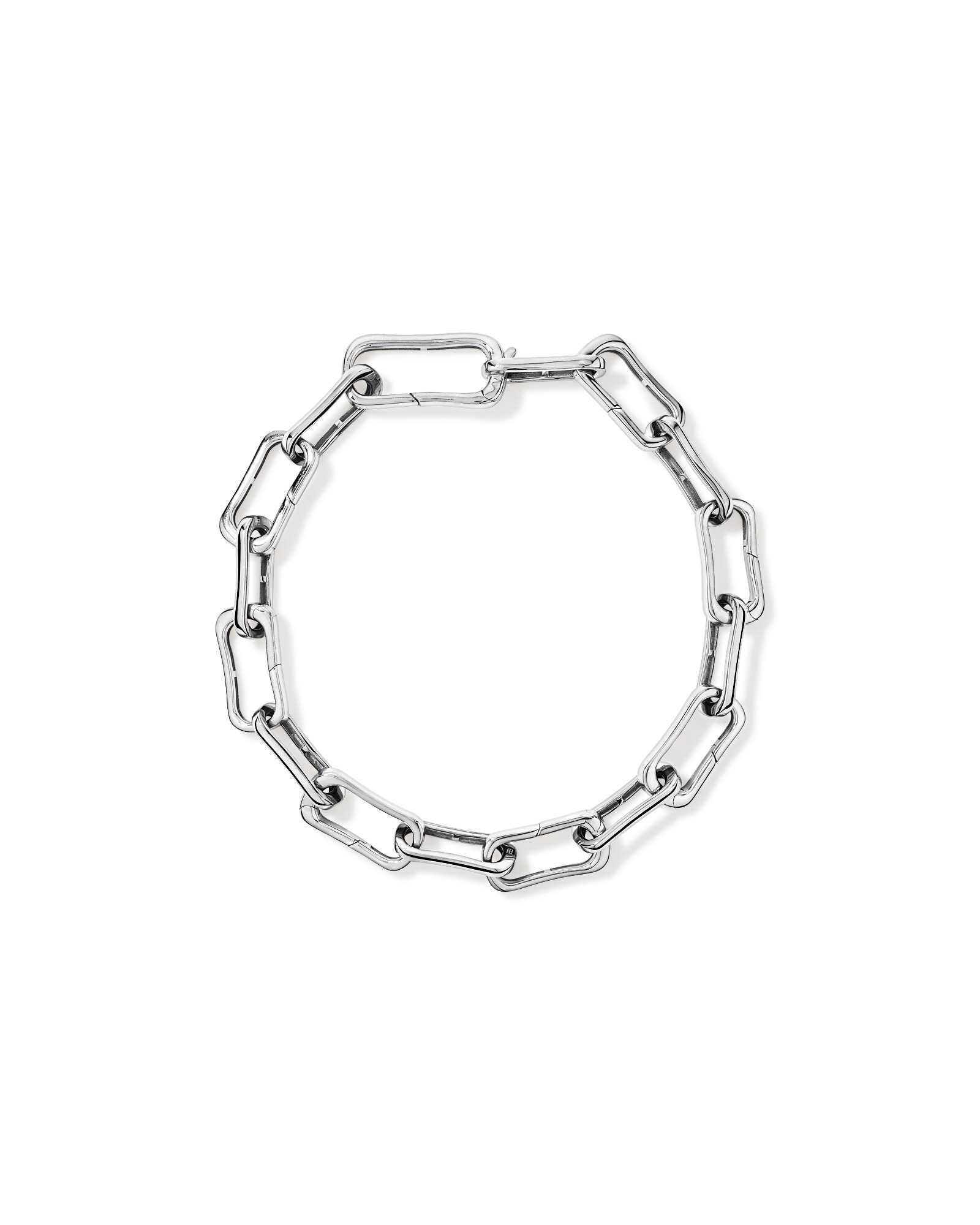 Bracelet à maillons alternés de 20,5 cm (8,1 po) en argent sterling