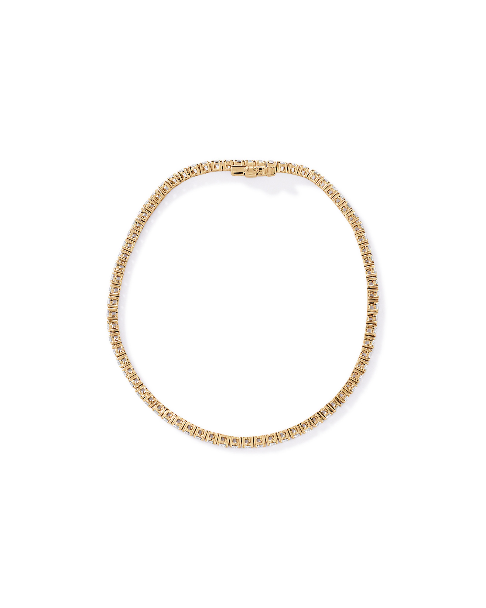 3.00TW Lab Diamond Tennis Bracelet in 10kt Yellow Gold