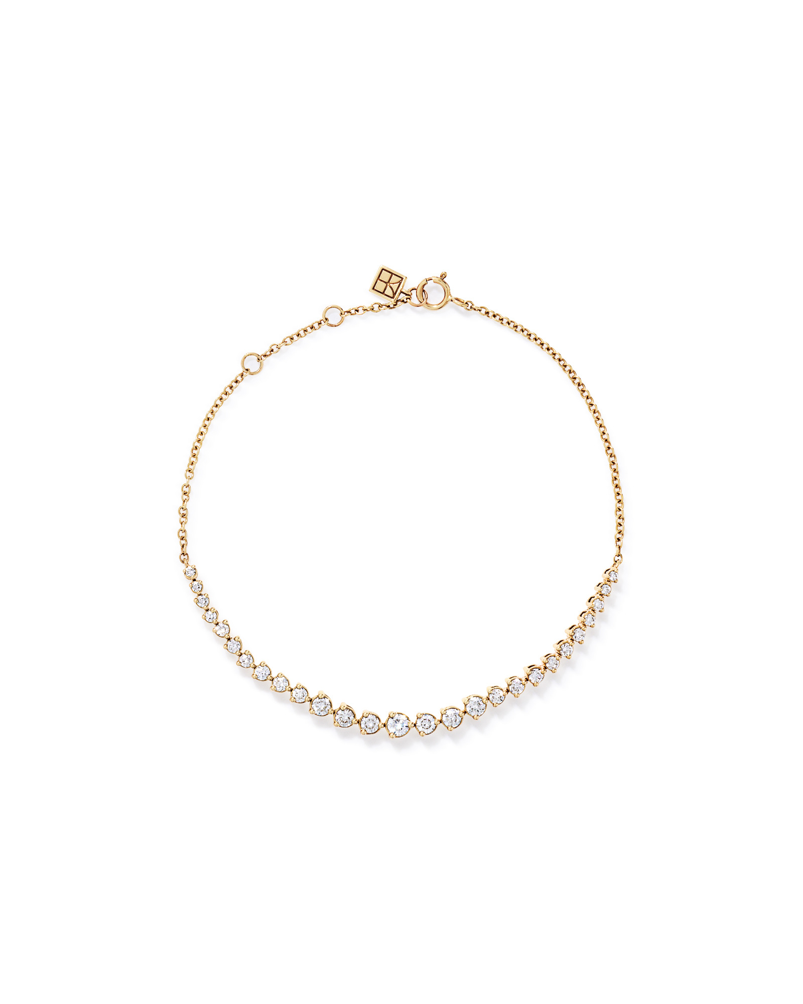1.00TW Lab Diamond Tennis Bracelet in 10kt Gold