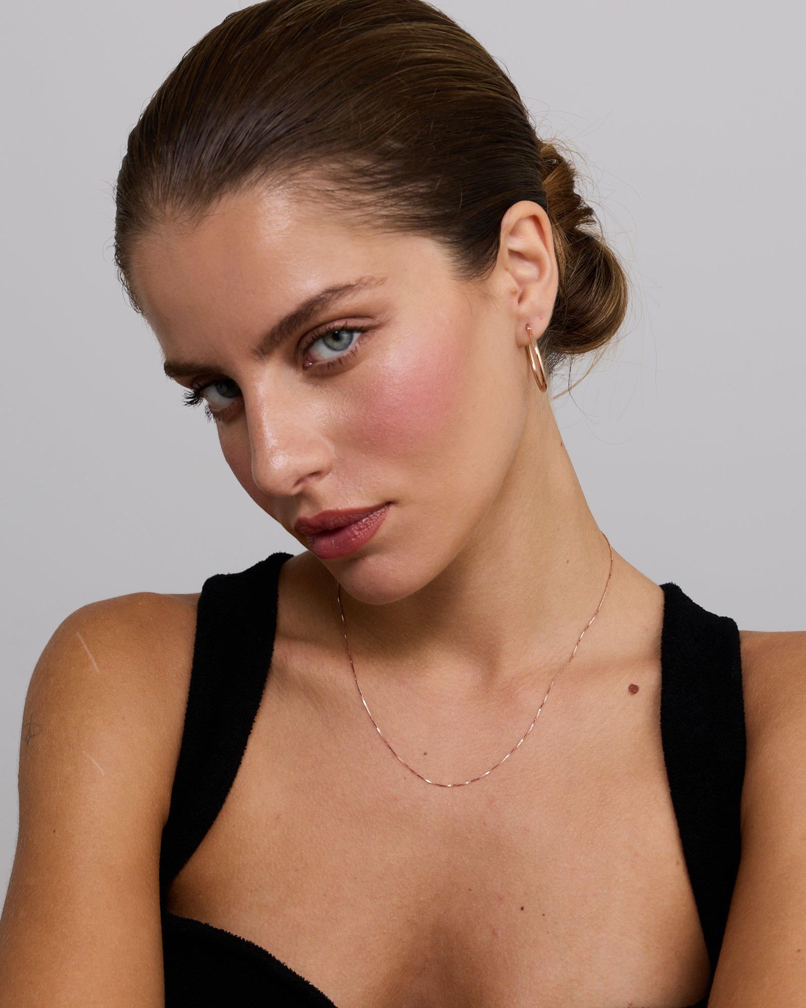 45cm (18") Box Chain in 10ct Rose Gold