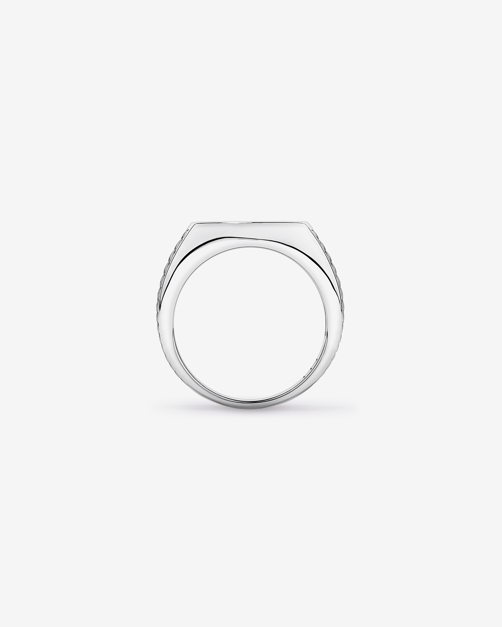 Black Onyx Signet Ring in Sterling Silver