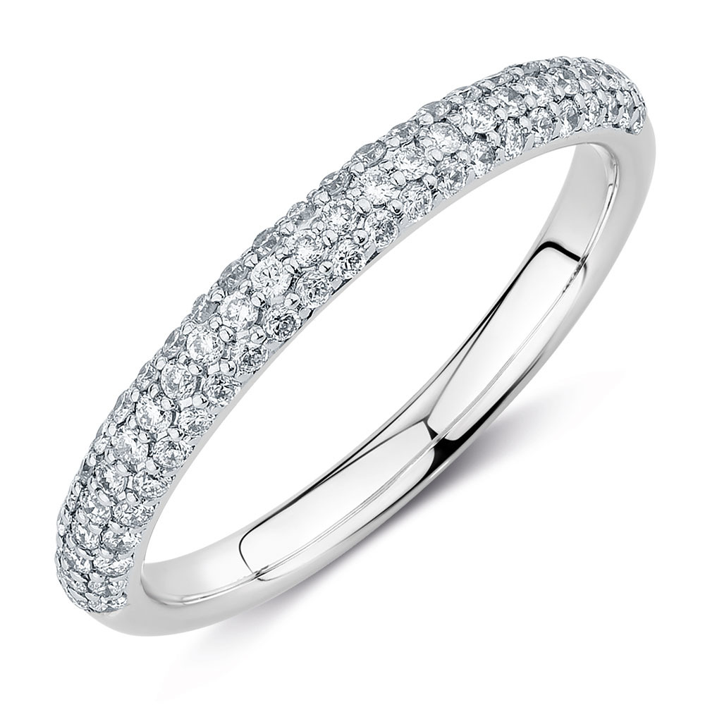 Evermore Colourless Wedding Band with 0.35 TW of Diamonds