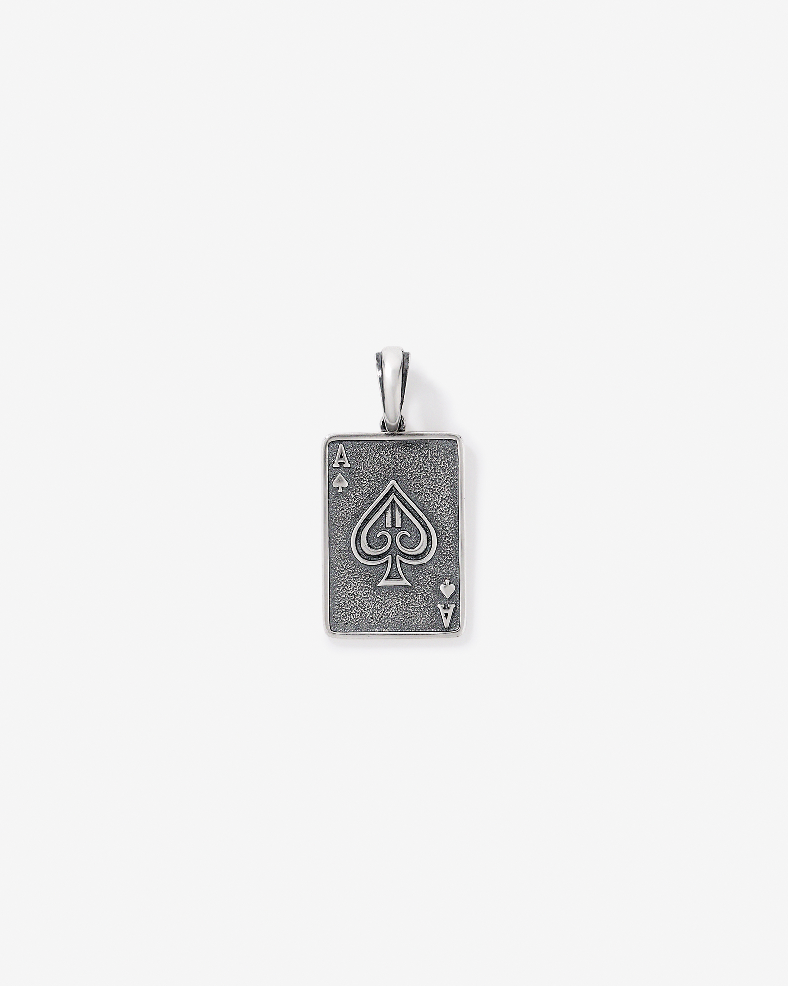 Ace of Spades Pendant in Sterling Silver