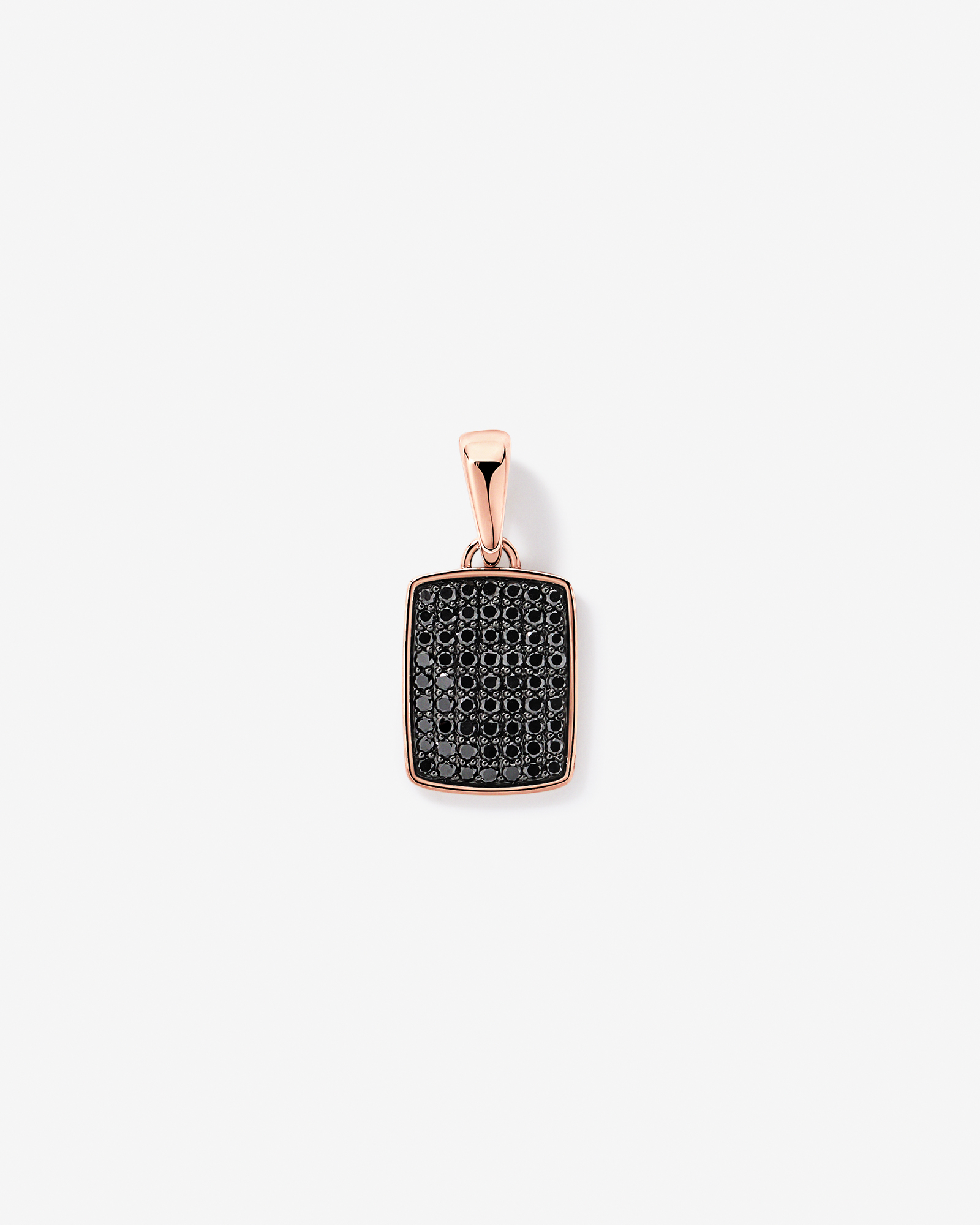1.00 Carat TW Black Diamond Pendant in 10kt Rose Gold