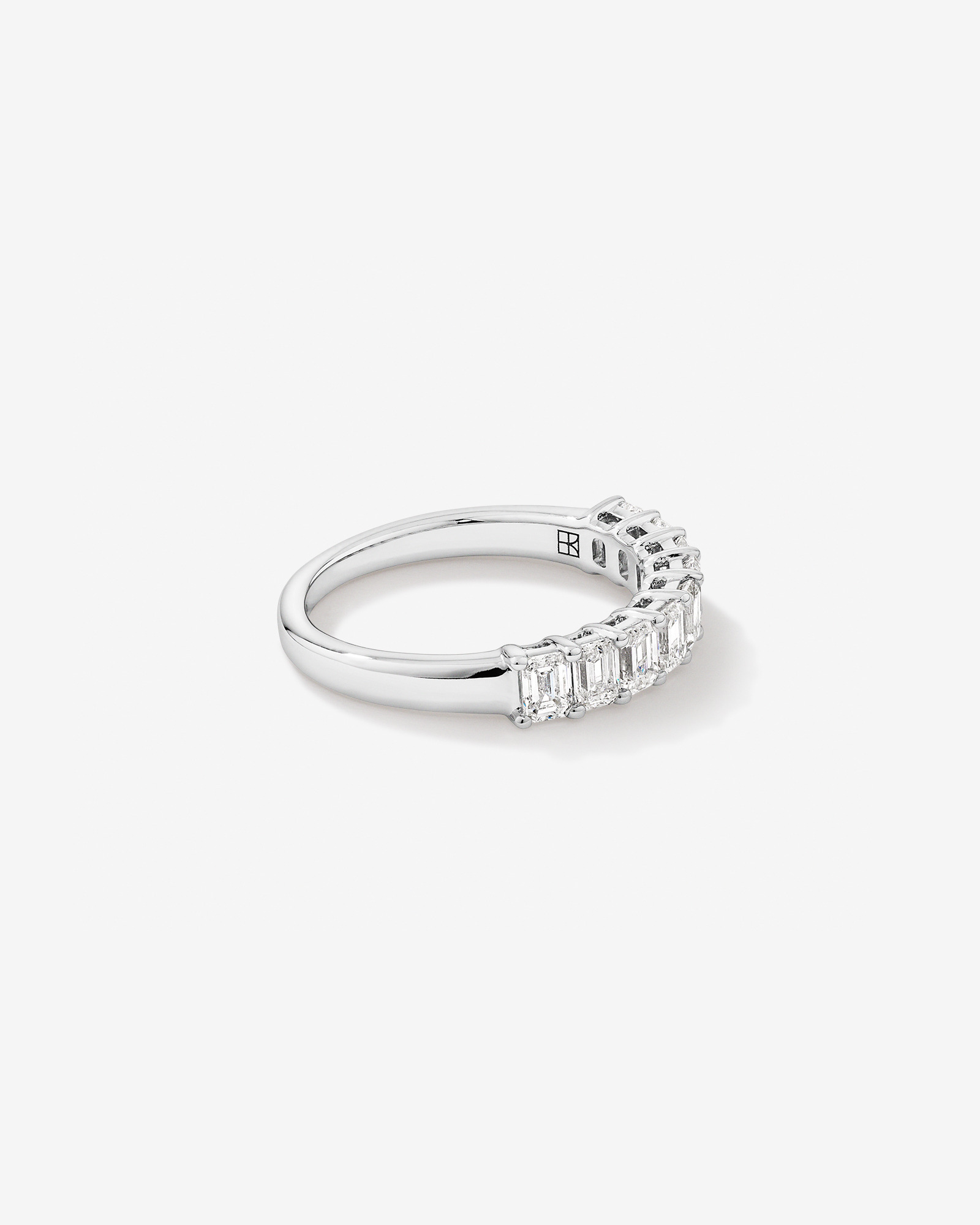 1.17 Carat TW Emerald Cut Laboratory-Grown Diamond Wedding Band in 14kt Gold