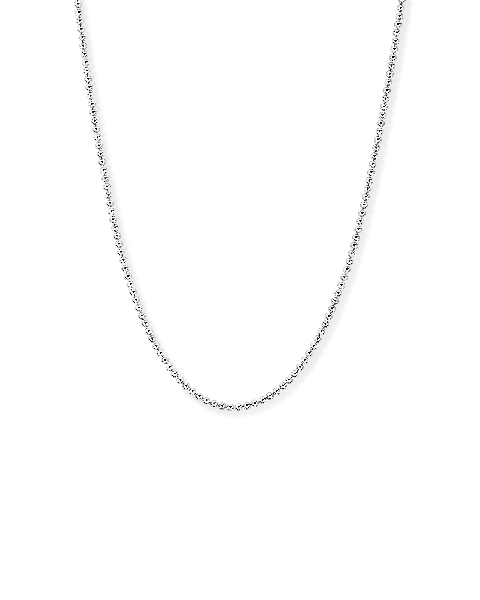 50cm (20") 3mm Width Bead Chain in Sterling Silver