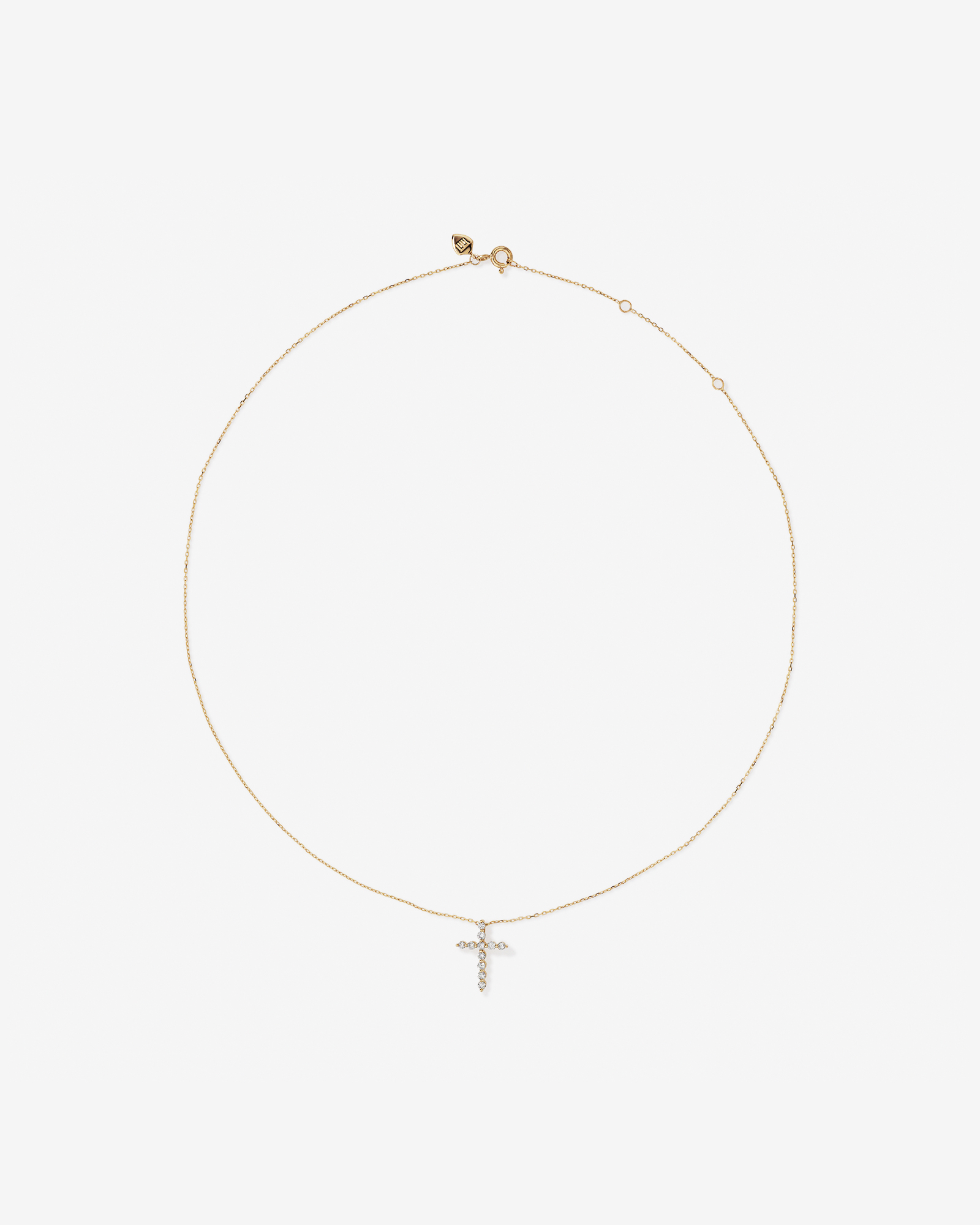 0.25 Carat TW Diamond Cross Pendant in 10kt Yellow Gold