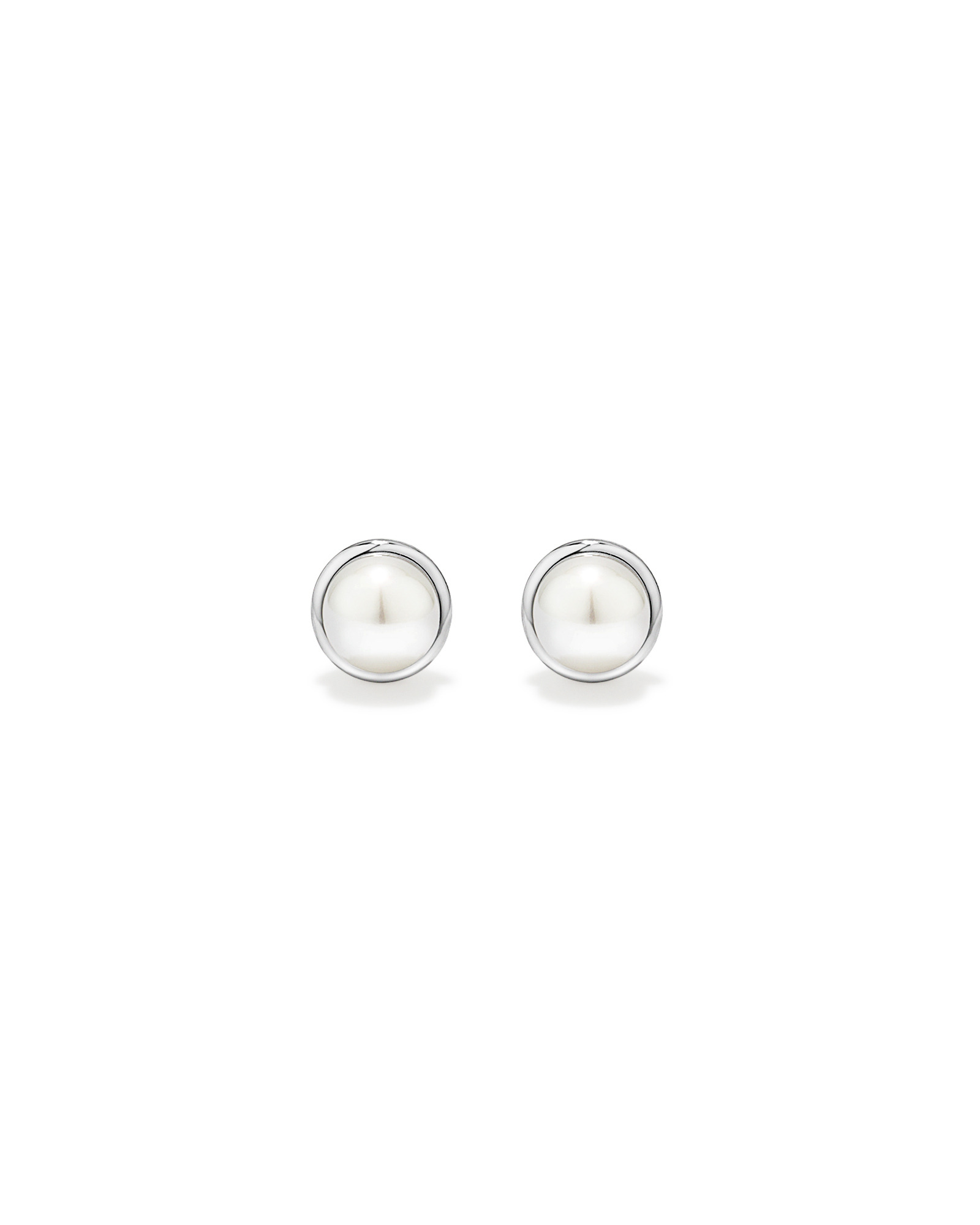 Cultured Freshwater Pearl Stud Earrings in Sterling Silver