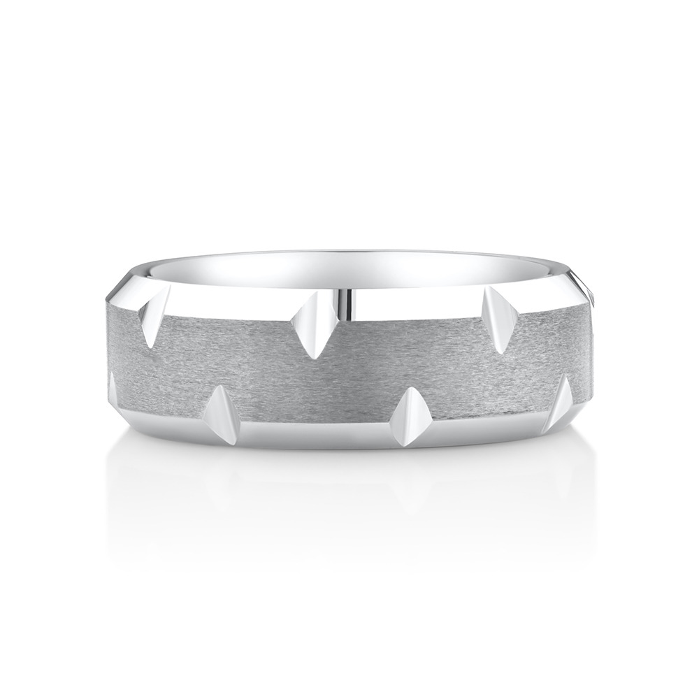 Men’s Ring in Grey Sapphire Tungsten