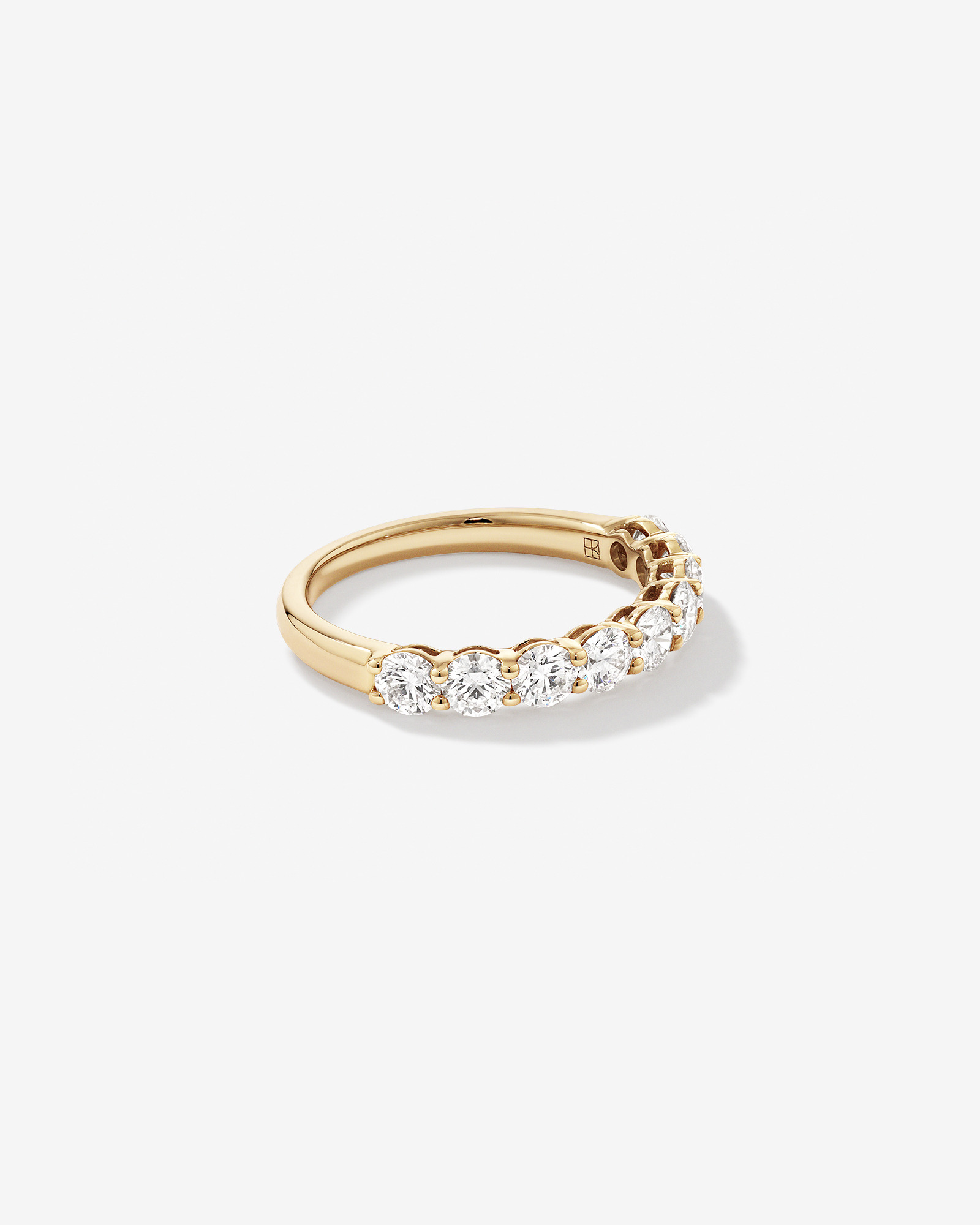 1.30 Carat TW Round Brilliant Laboratory-Grown Diamond Wedding Ring in 14kt Yellow Gold