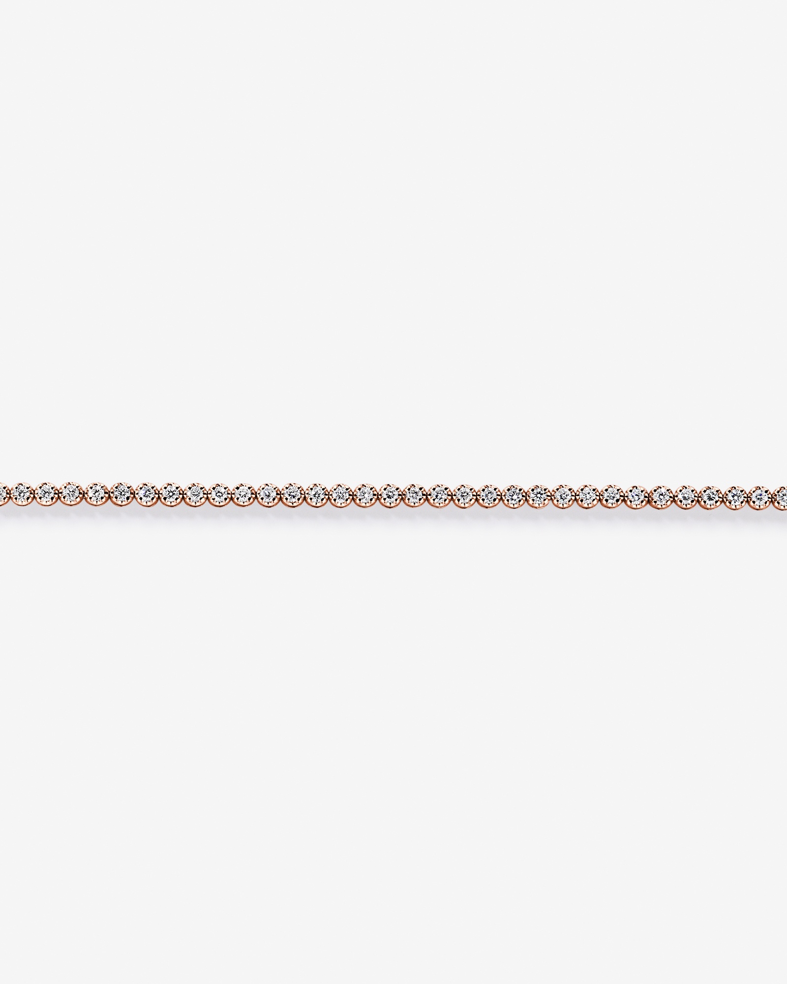 1.00 Carat TW Laboratory-Grown Diamond Tennis Bracelet set in 10kt Rose Gold