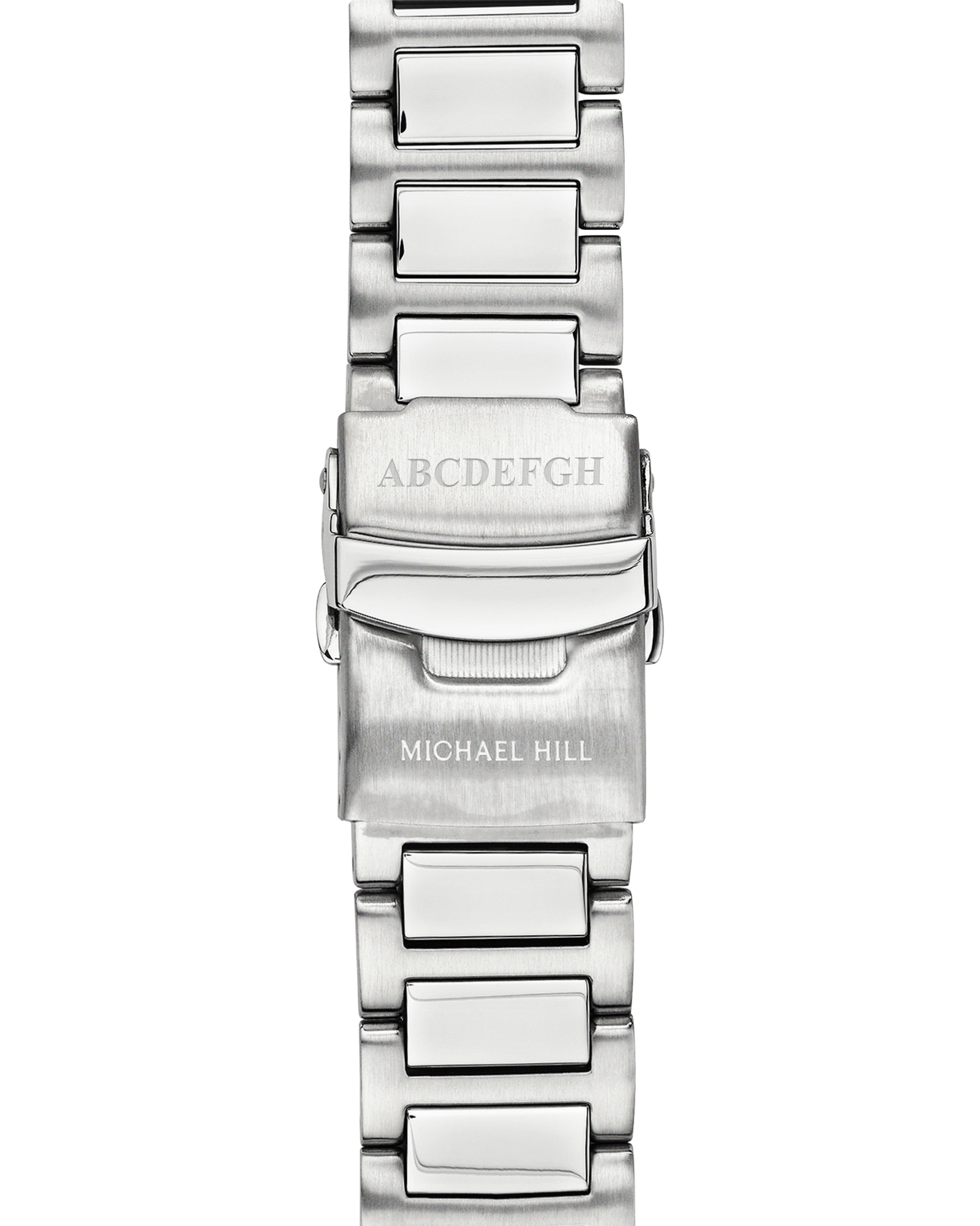 Montre Chronographe Pour Hommes Deux Tons En Acier Inoxydable Teinte Bleue