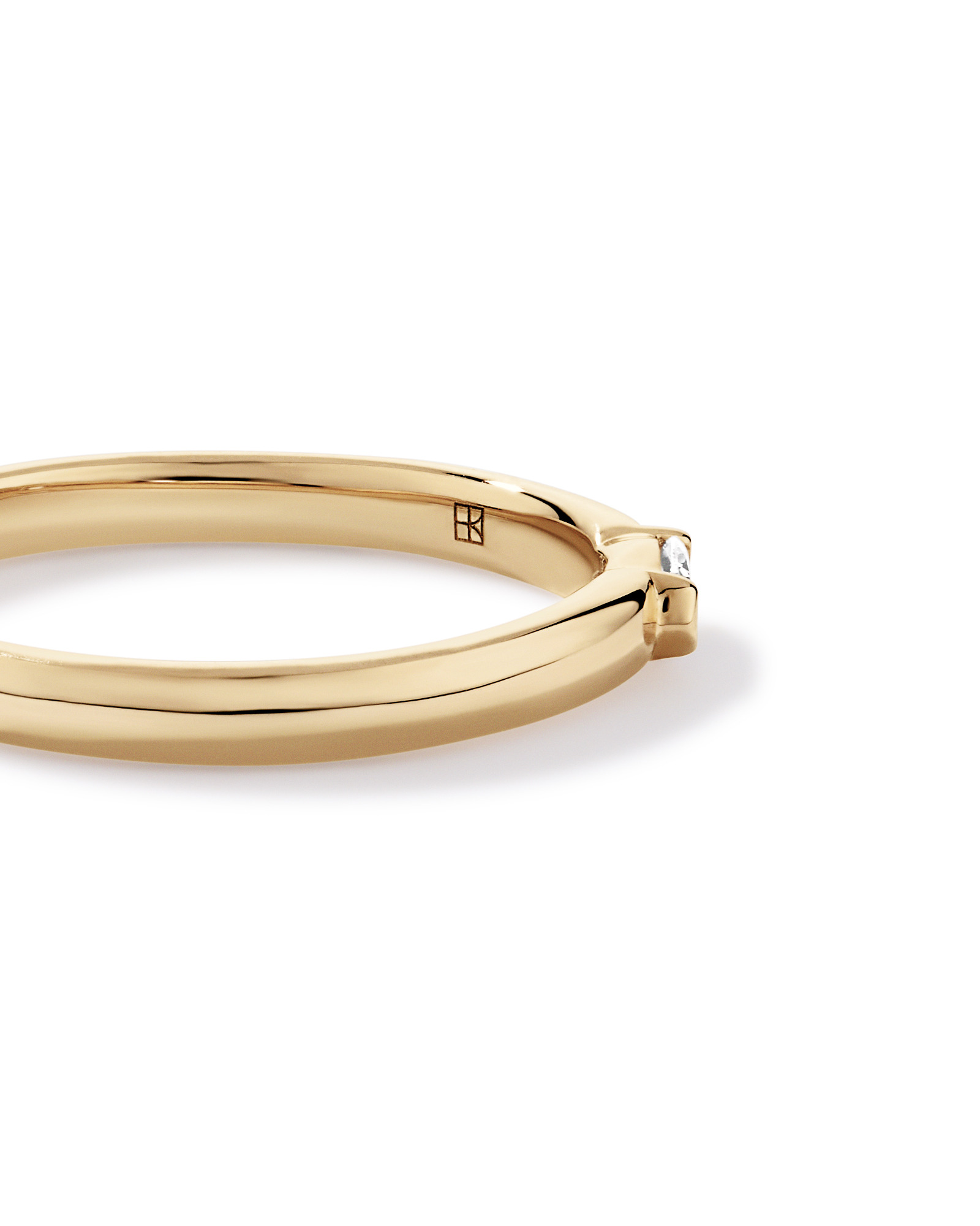 Laboratory-Grown Diamond Stacker Ring 10kt Yellow Gold