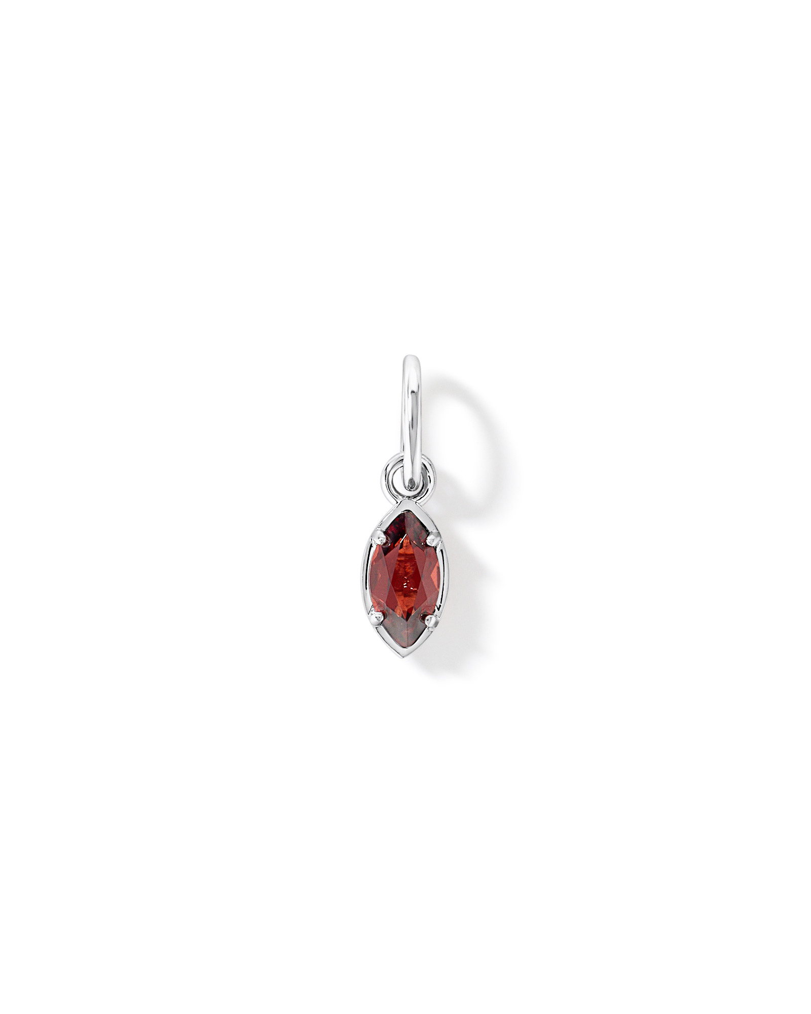 Pendentif en grenat taille marquise en argent sterling