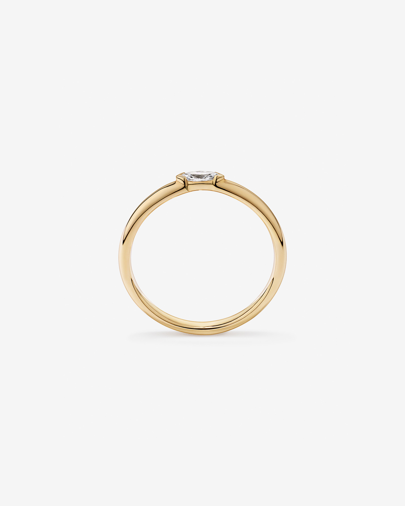 Lab Diamond Stacker Ring 10kt Gold