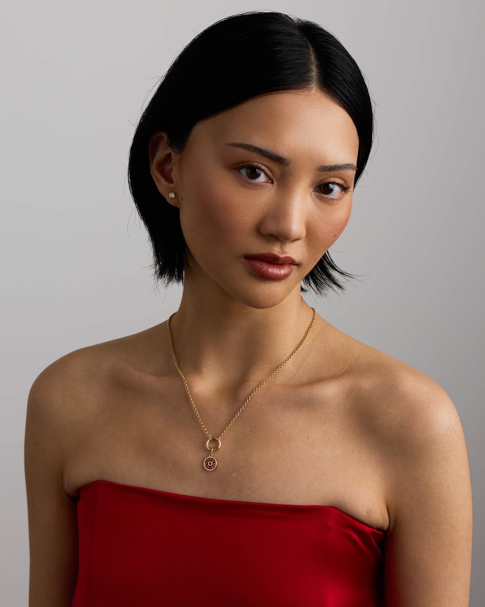 Pendentif pièce cheval lunaire en or jaune 10 kt