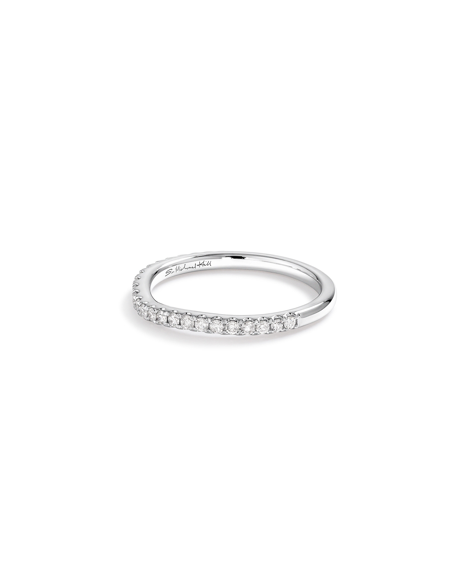 Alliance en or blanc 18 K à diamants totalisant 0,25 ct Sir Michael Hill Designer