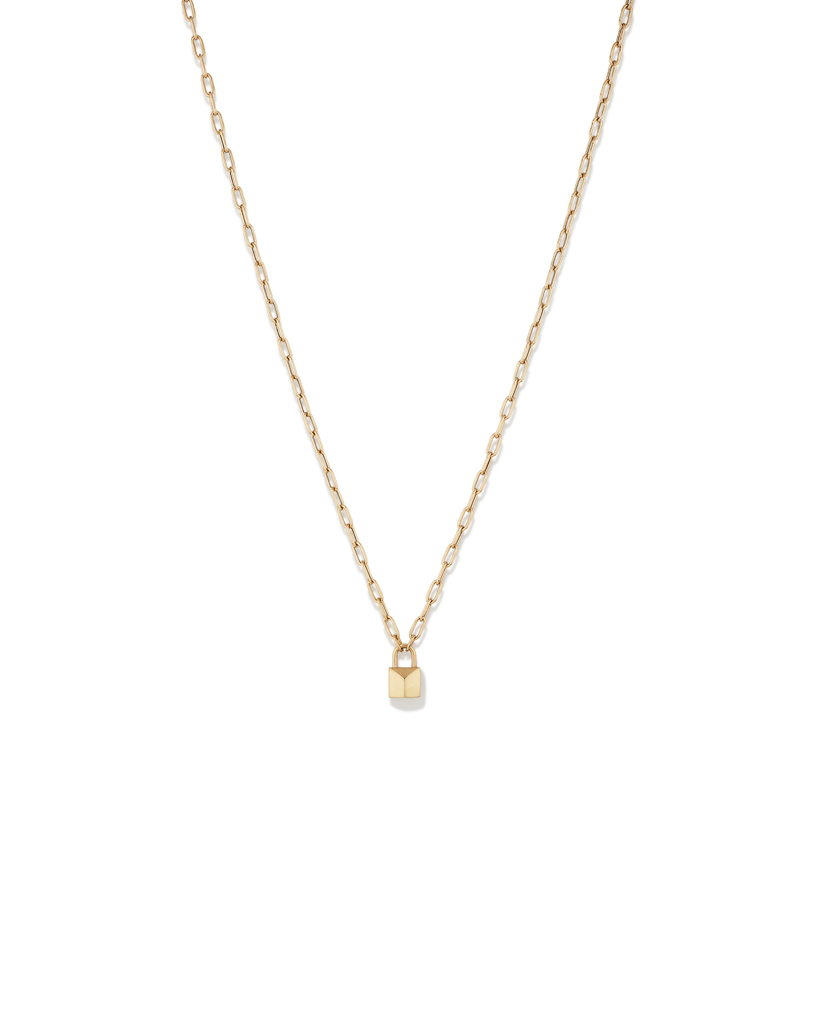 Collier à verrou de signature en or jaune 10 carats