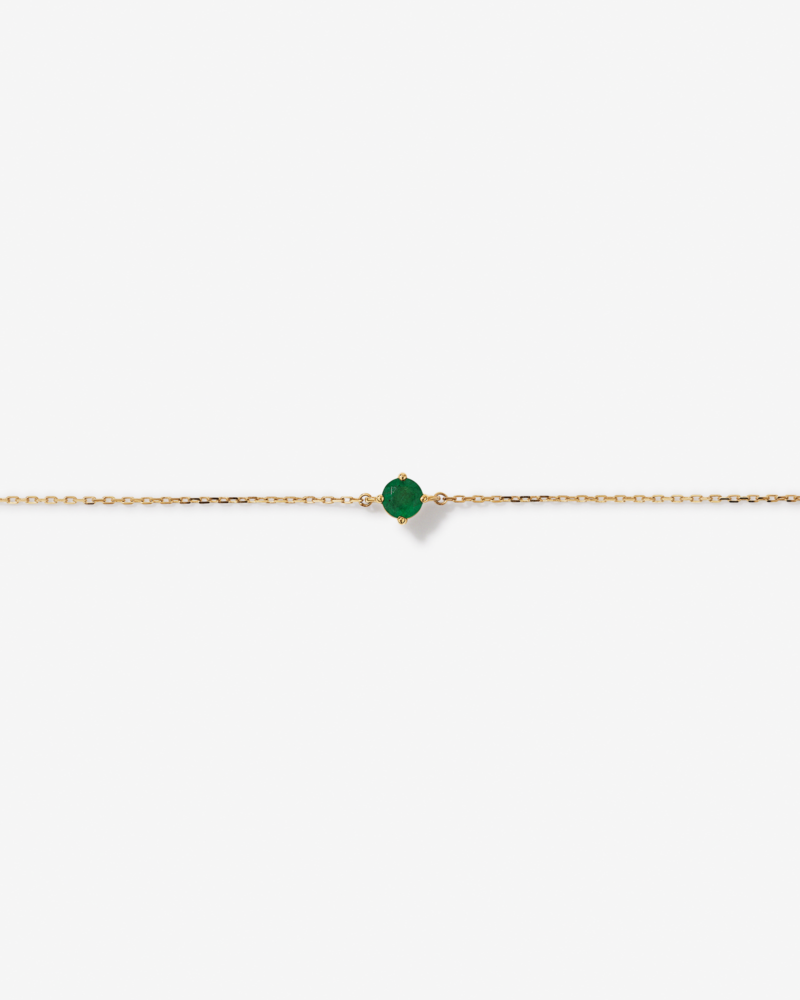 Bracelet with Emerald in 10kt Yellow Gold