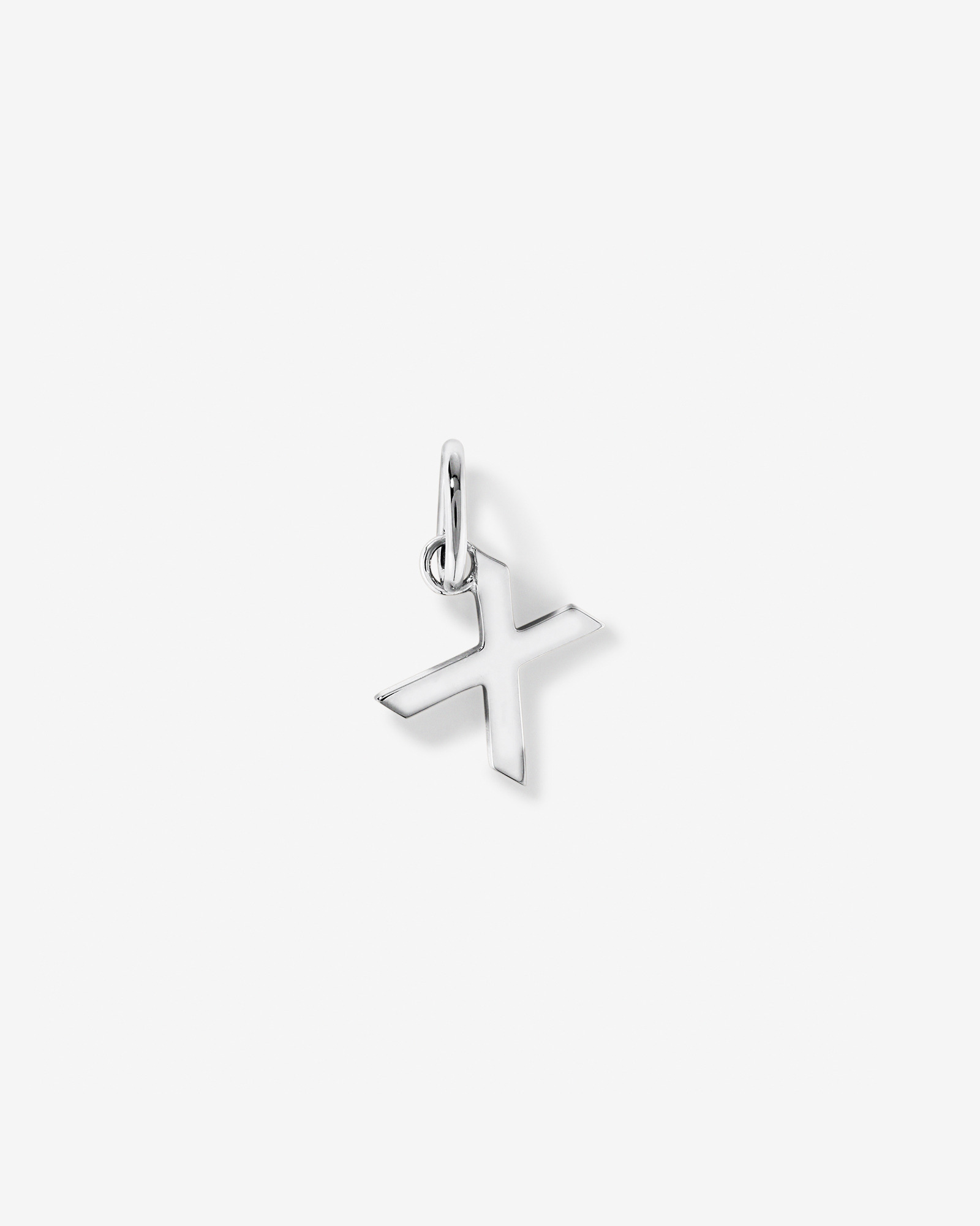 Pendentif initiale lettre en argent sterling