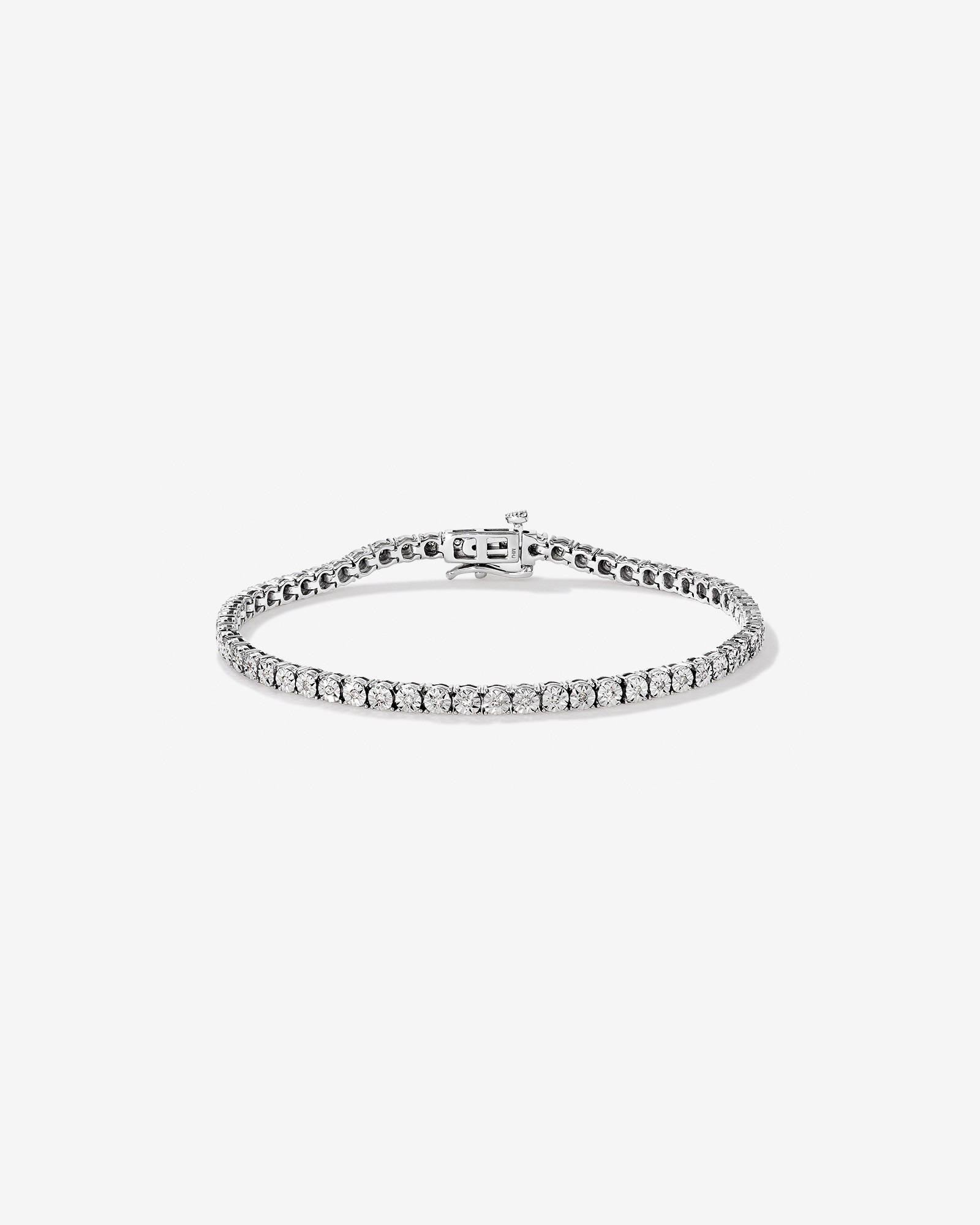 Bracelet de tennis en diamants de 0,22 carats TW en argent sterling