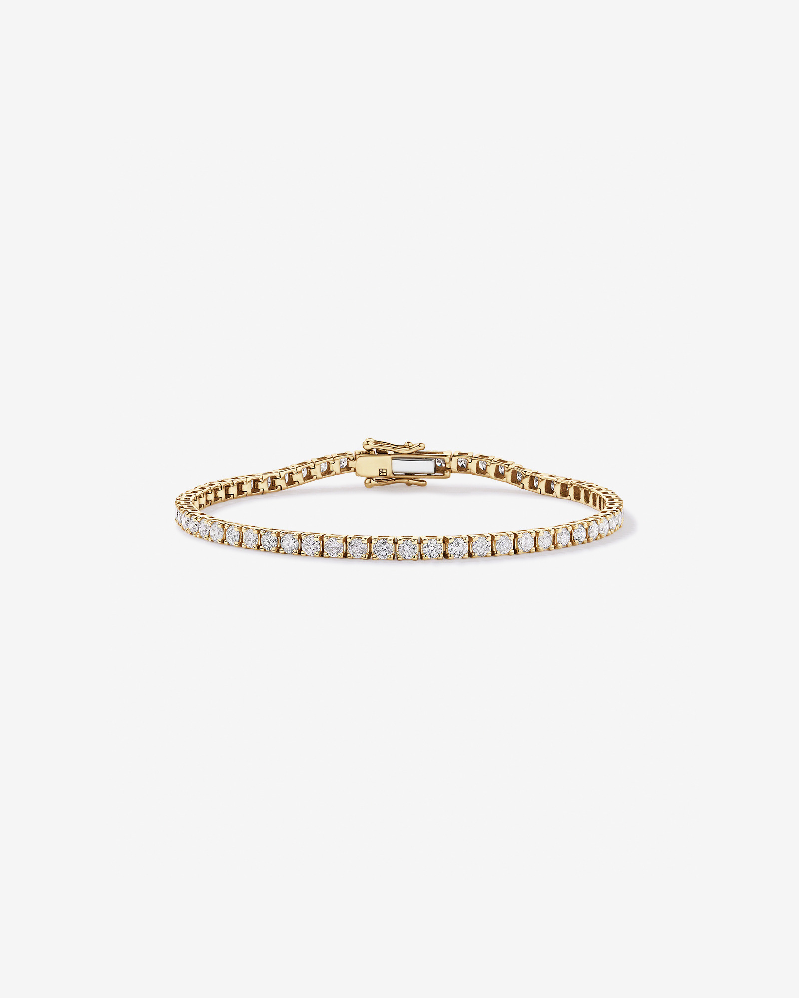 4.00 Carat TW Diamond Tennis Bracelet in 10kt Yellow Gold