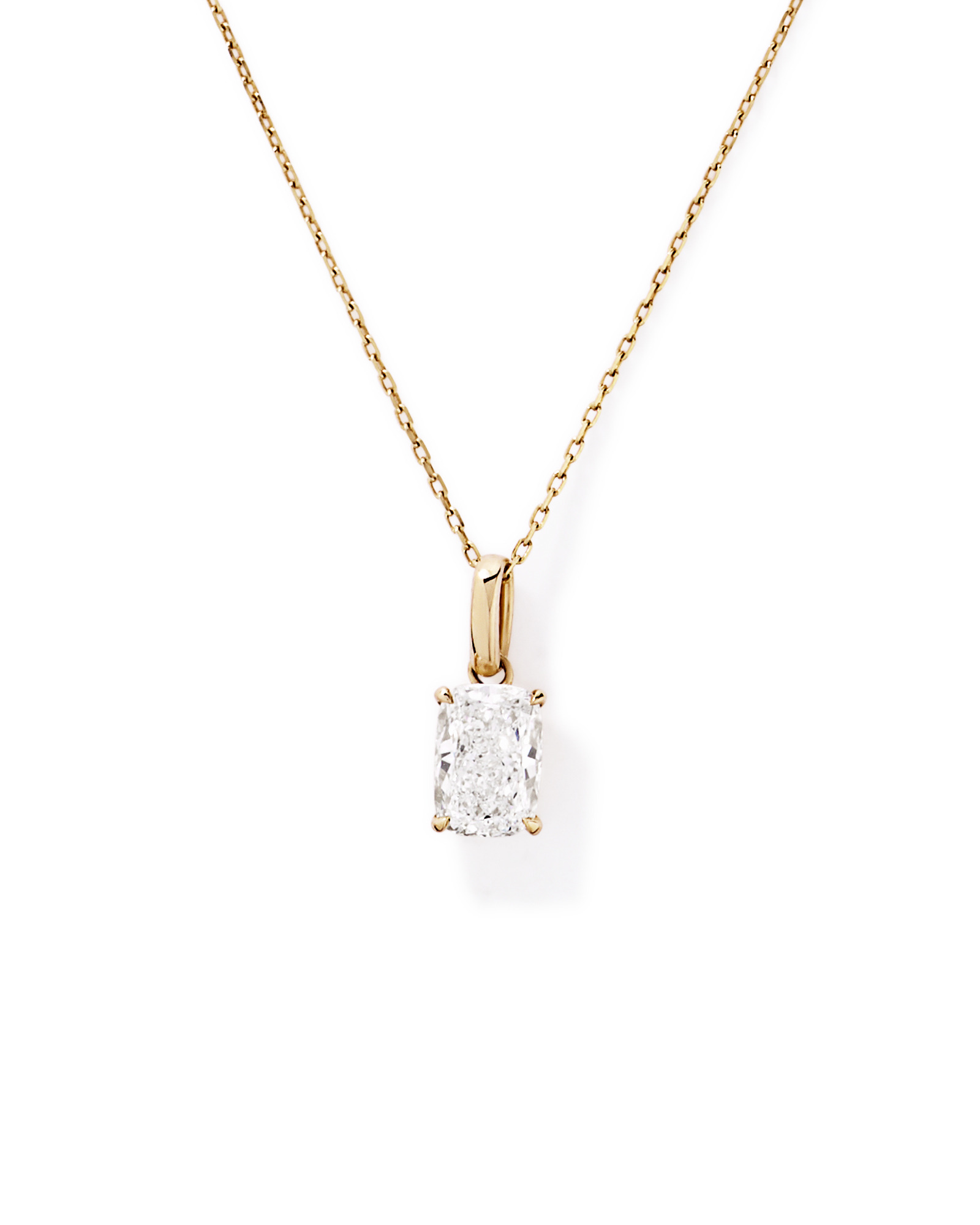 1.00 Carat TW Laboratory-Grown Diamond Pendant in 10kt Yellow Gold