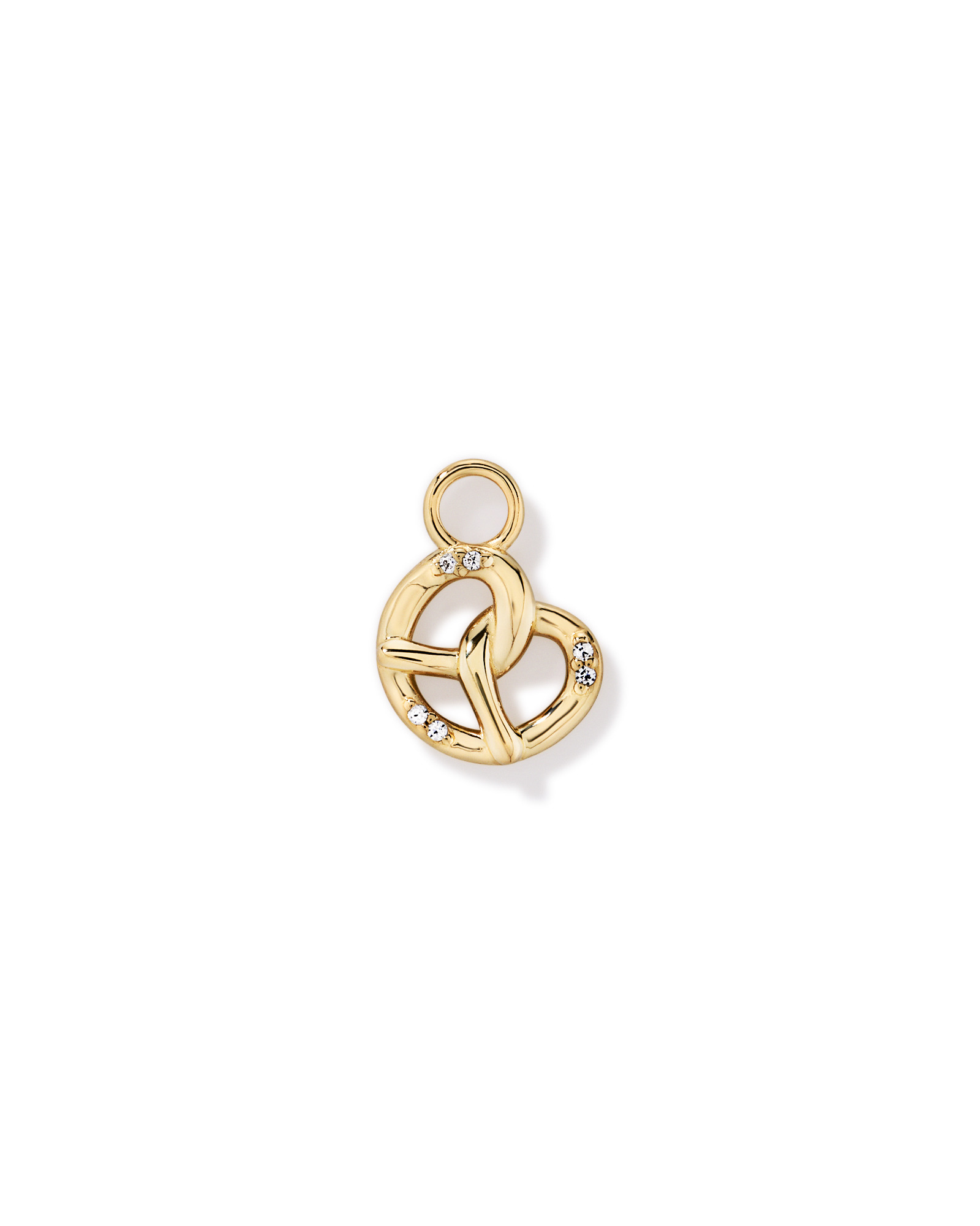 Porte-d’oreille bretzel en Vermeil 18 kt