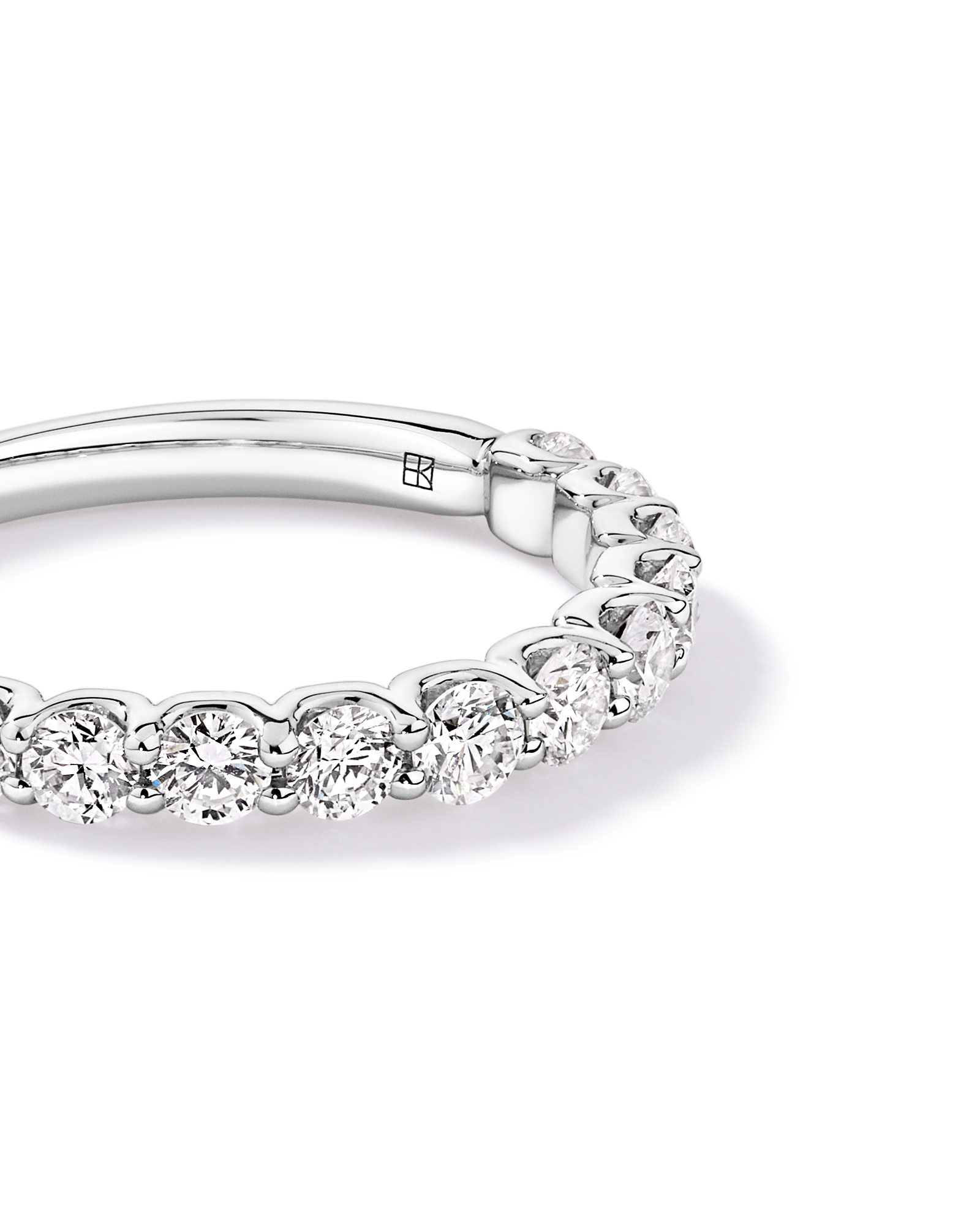 0.83TW Round Brilliant Laboratory-Grown Diamond Wedding Band 14kt Gold