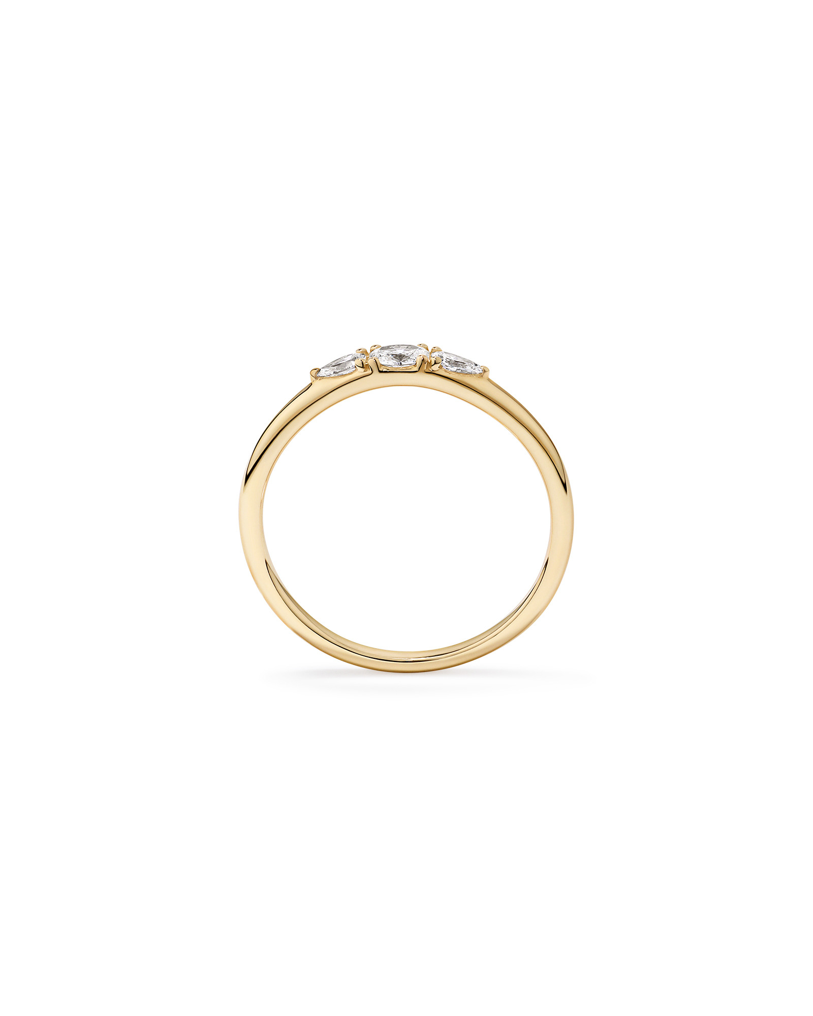 0.18TW Lab Diamond Stacker Ring 10kt Gold